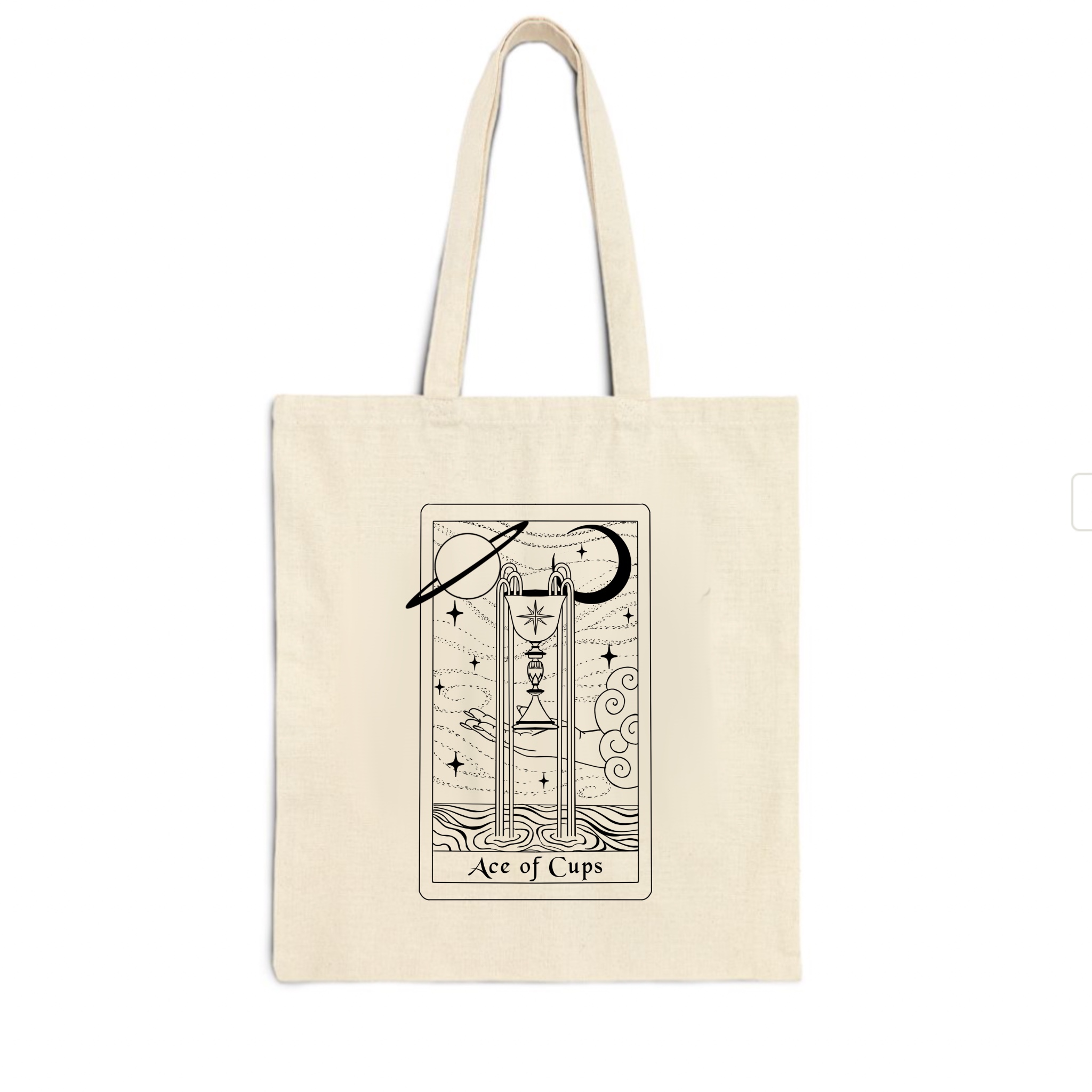 Ace of Cups Cotton Canvas Tote Bag product thumbnail image Ace of Cups Cotton Canvas Tote Bag product thumbnail image