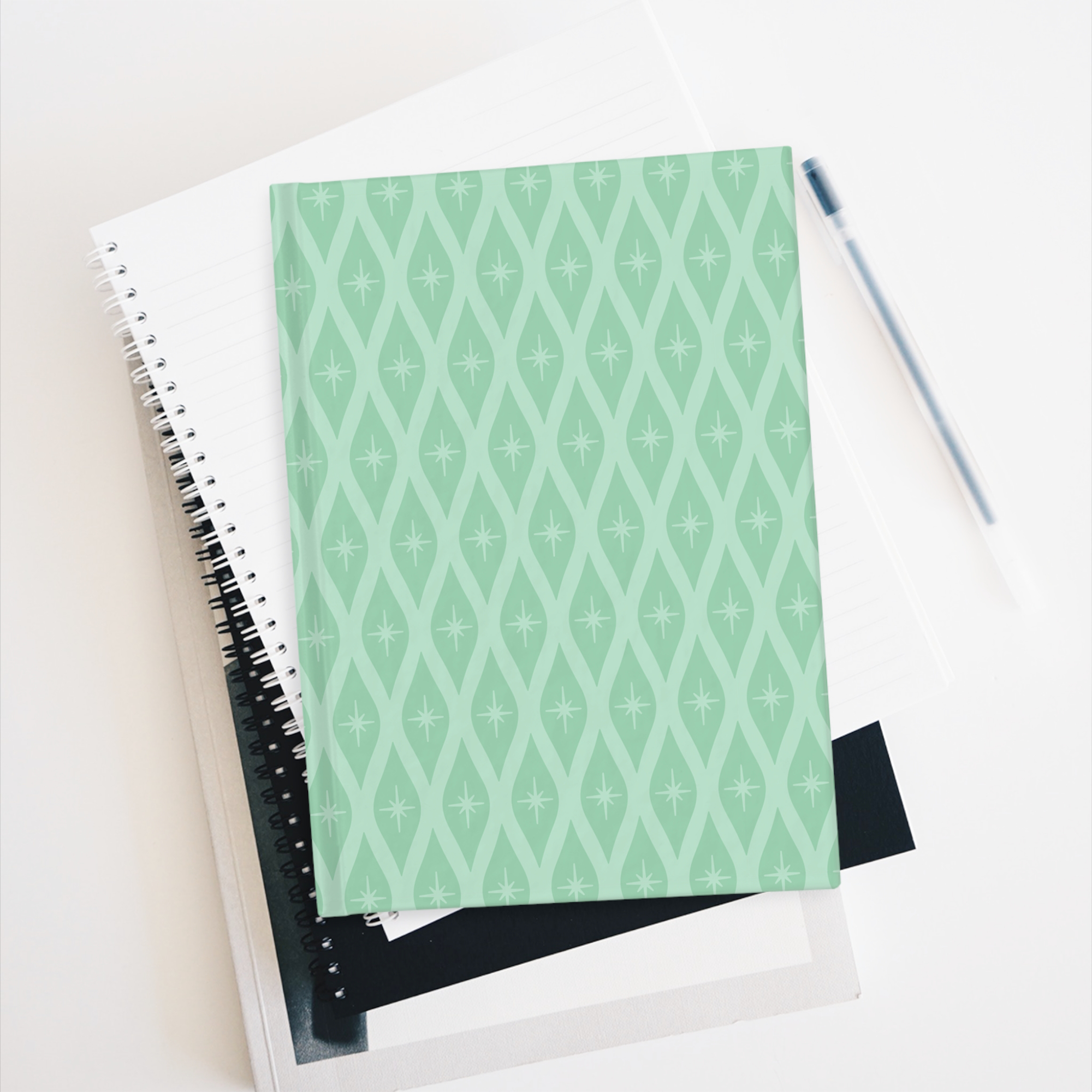 Retro Ogee Journal in Mint Duotone product thumbnail image Retro Ogee Journal in Mint Duotone product thumbnail image