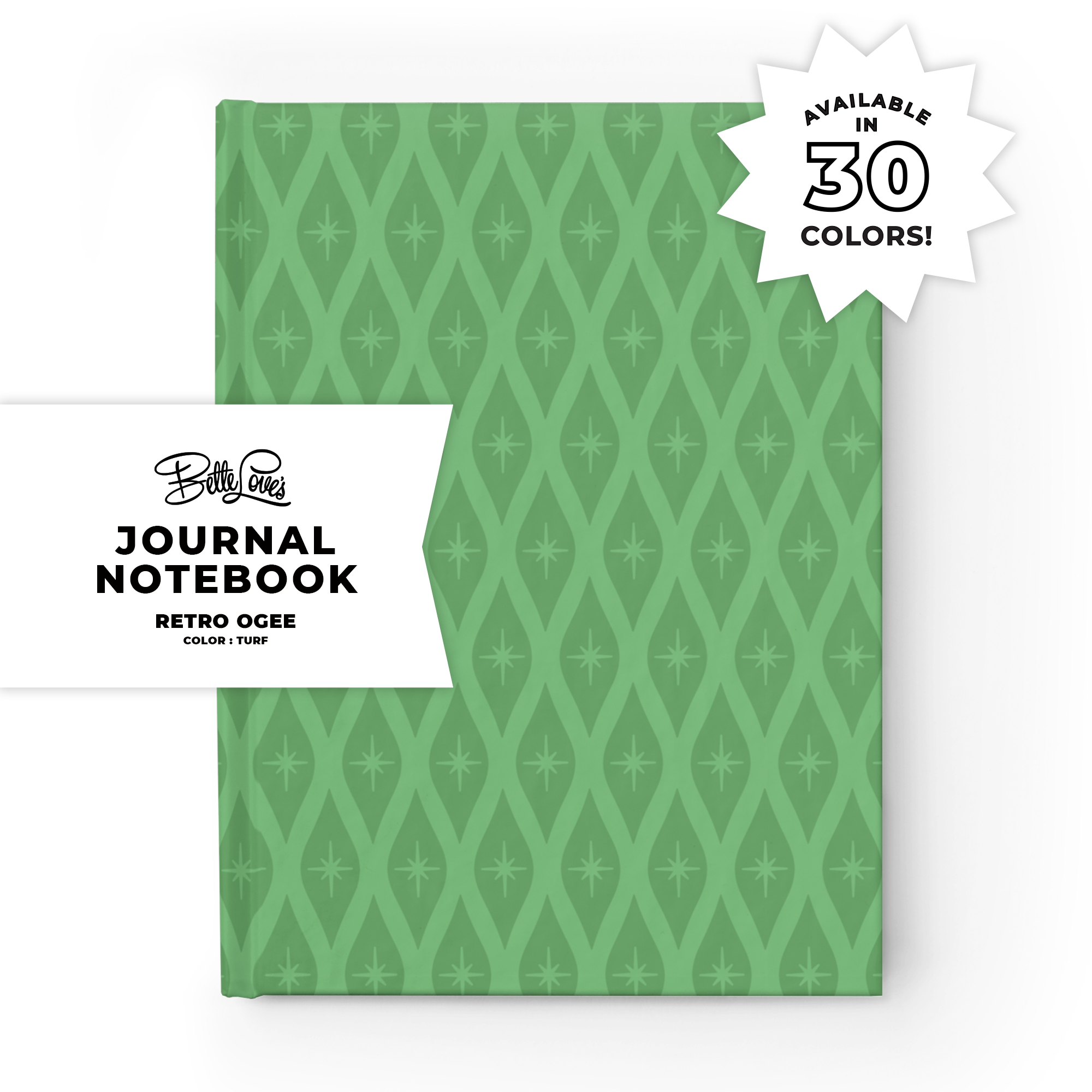 Retro Ogee Journal in Turf Duotone Retro Ogee Journal in Turf Duotone