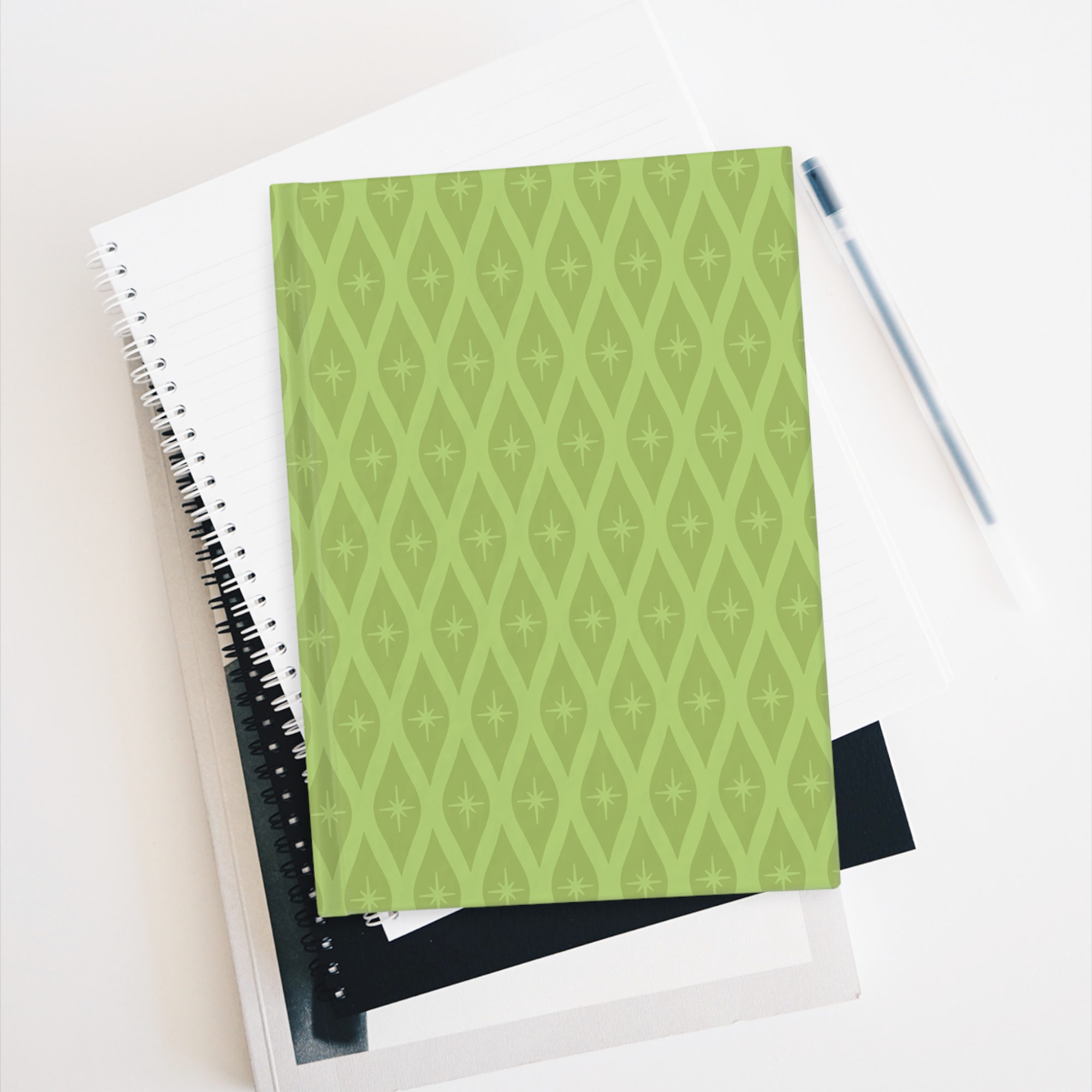 Retro Ogee Journal in Lime Duotone product thumbnail image Retro Ogee Journal in Lime Duotone product thumbnail image