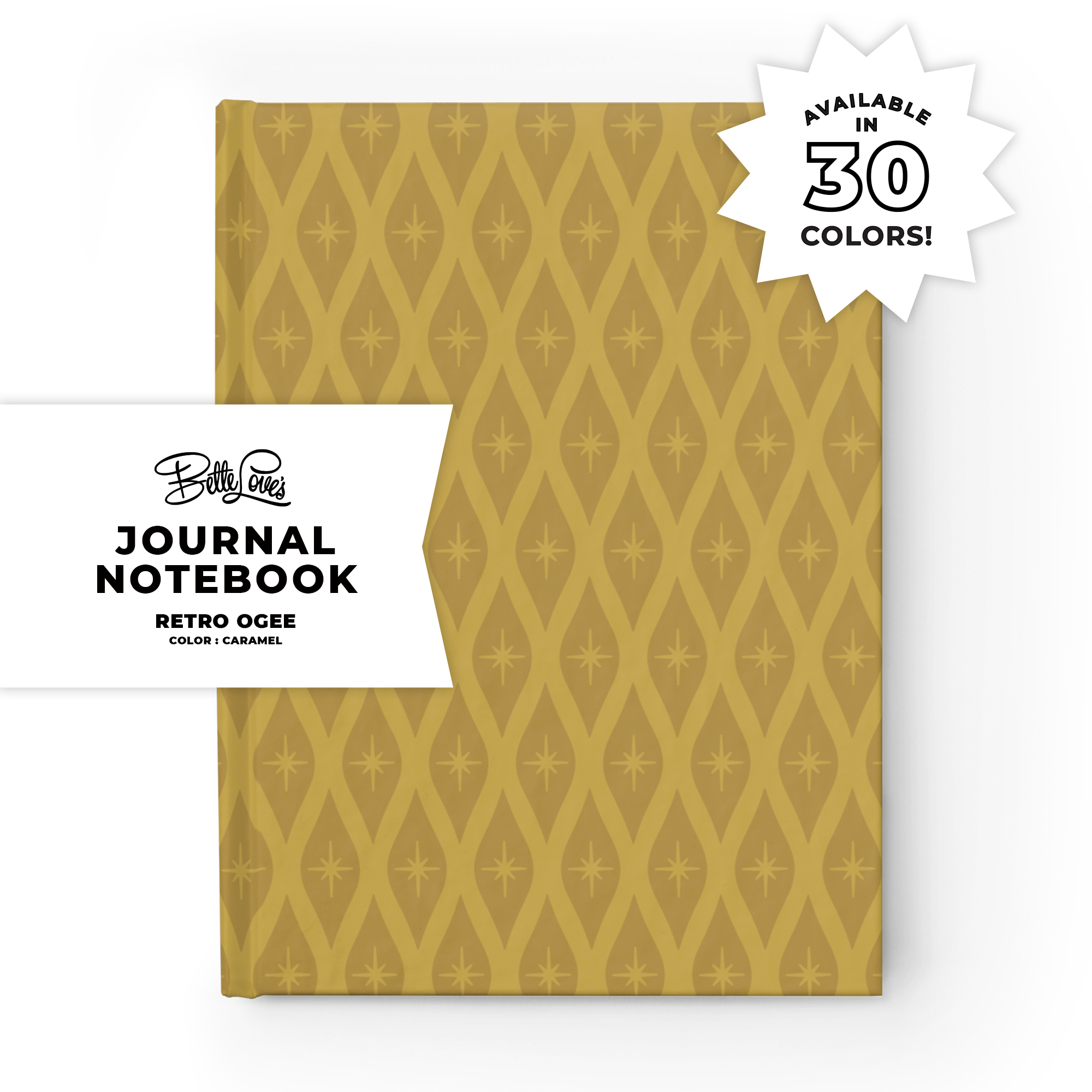 Retro Ogee Journal in Caramel Duotone product thumbnail image Retro Ogee Journal in Caramel Duotone product thumbnail image