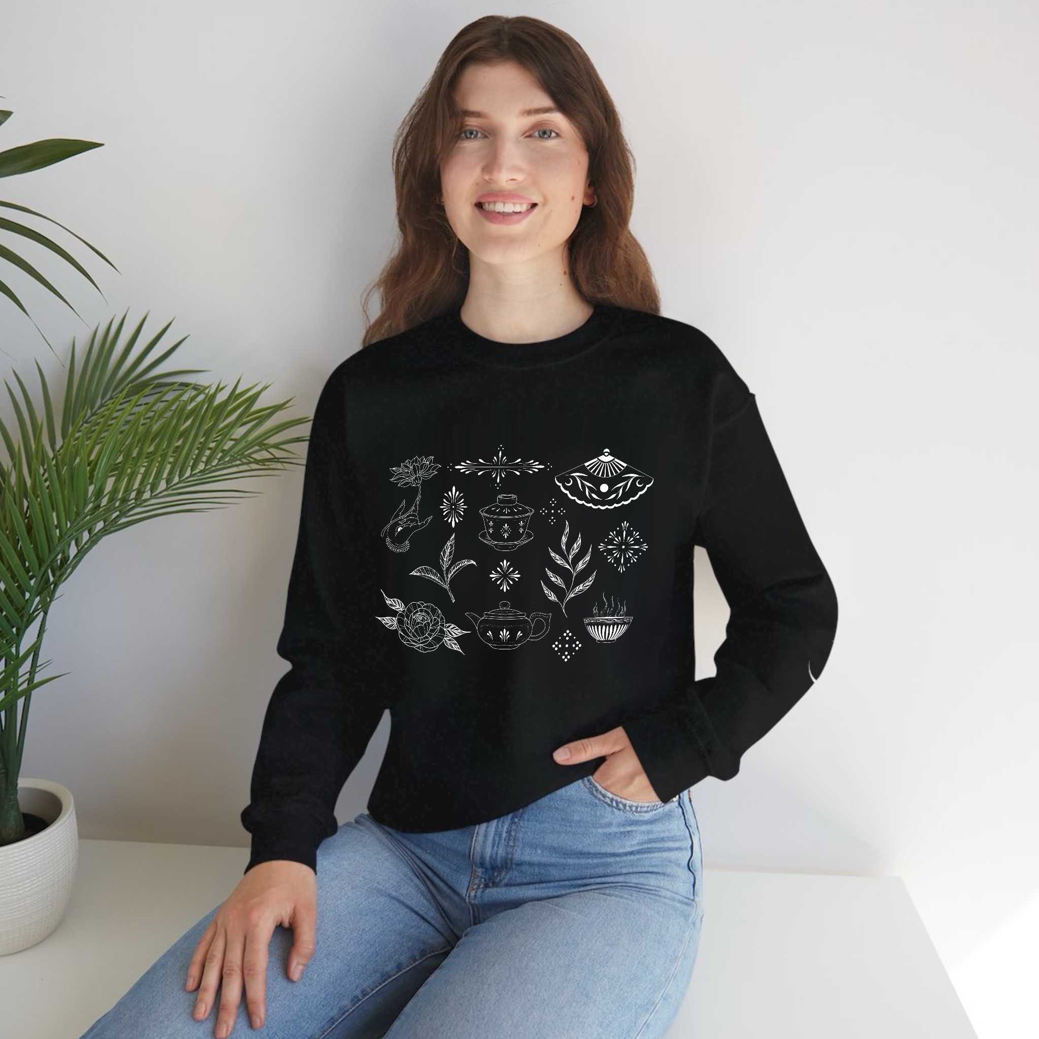Tea Time Crewneck Sweatshirt product thumbnail image Tea Time Crewneck Sweatshirt product thumbnail image