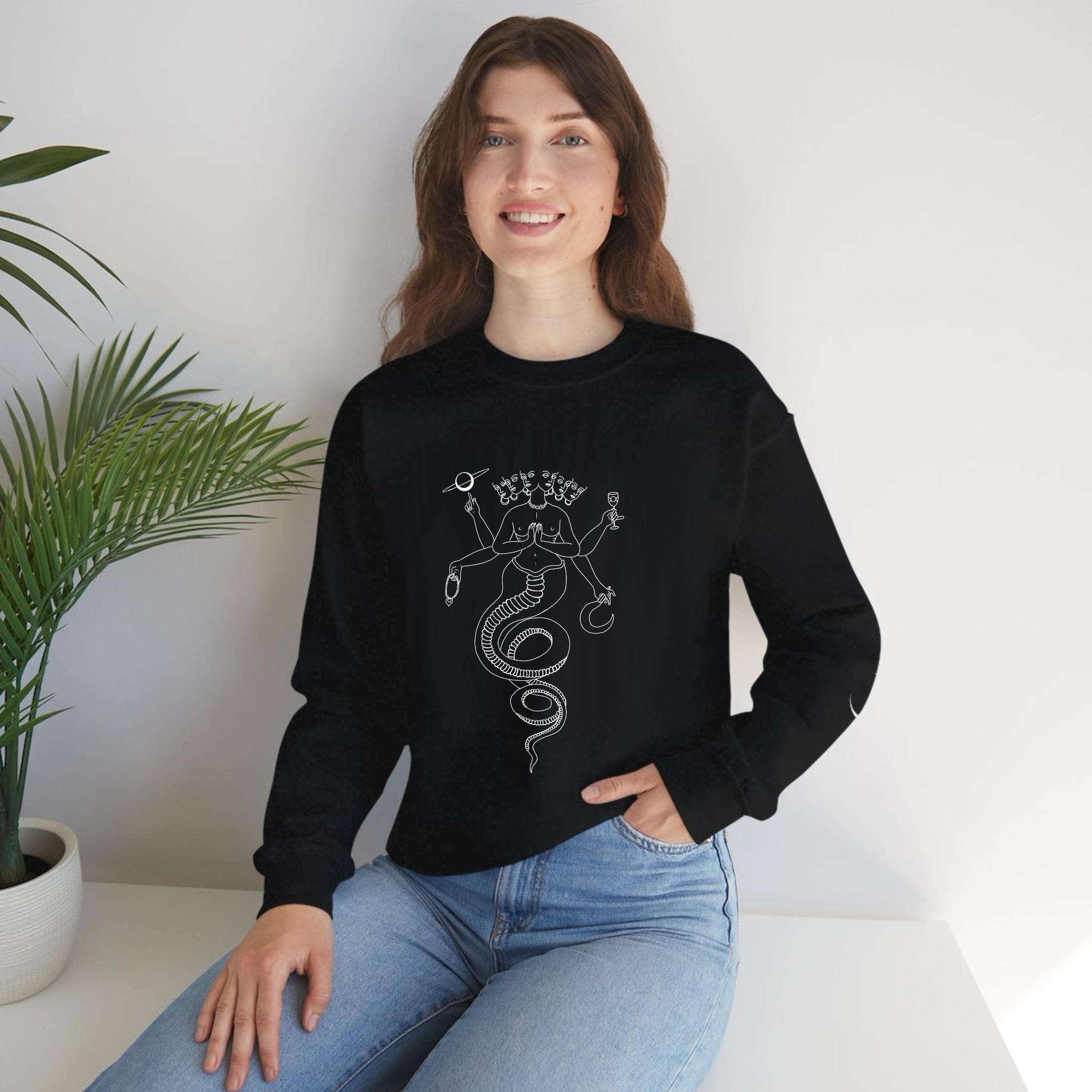 Naga Goddess Crewneck Sweatshirt product thumbnail image Naga Goddess Crewneck Sweatshirt product thumbnail image