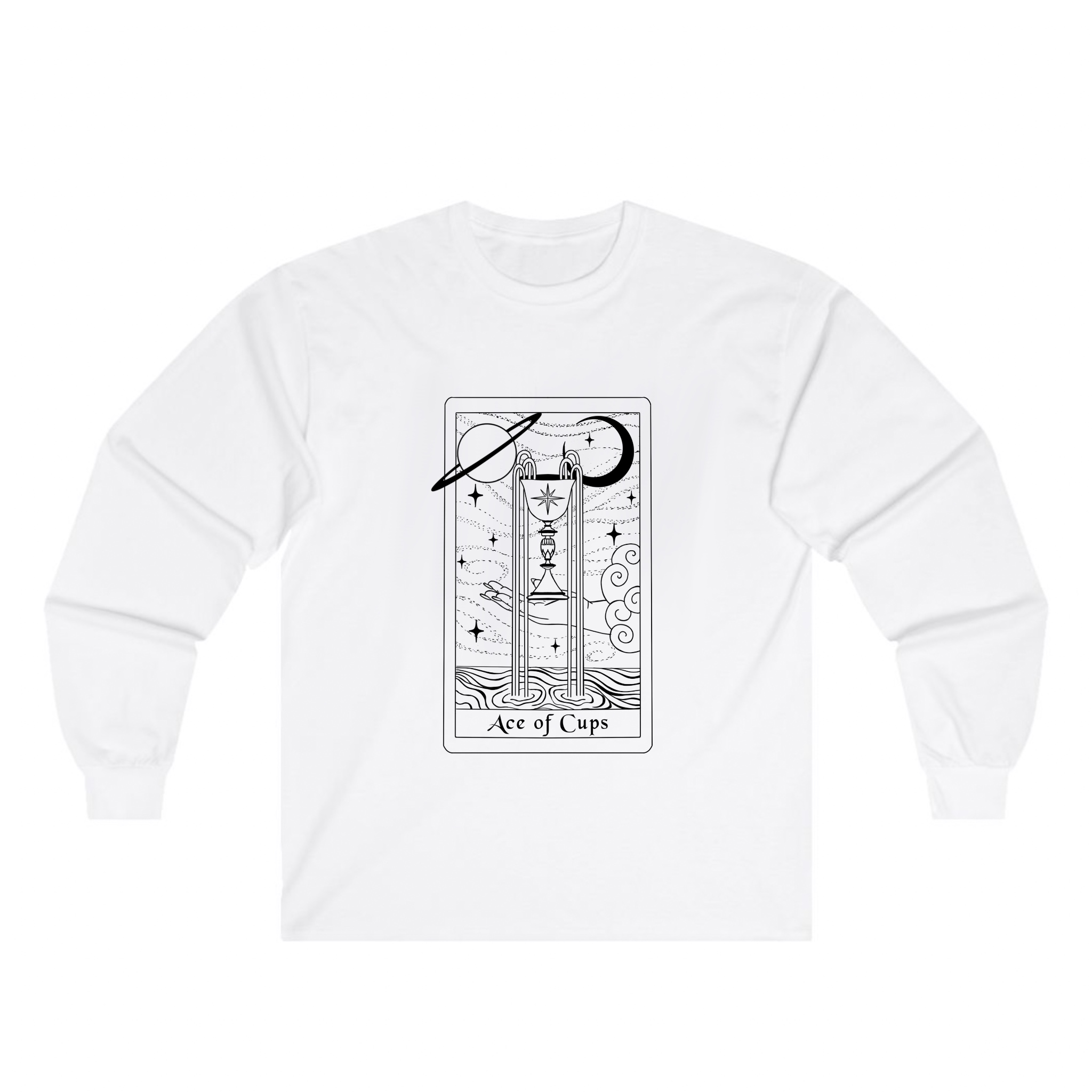Ace of Cups 100% Cotton Long Sleeve Tee