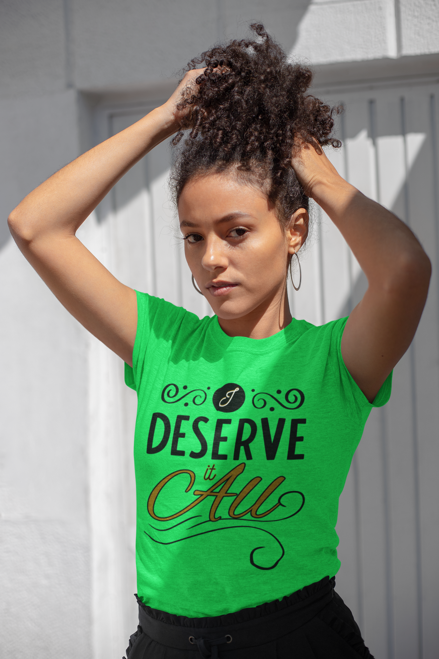 "I Deserve It All" Women's Unisex Soft Style T-Shirt product thumbnail image