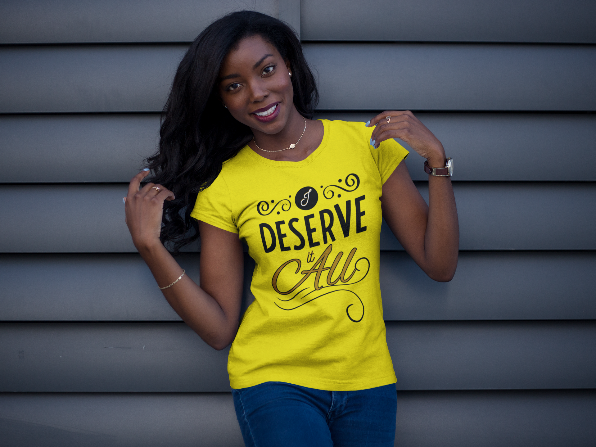"I Deserve It All" Women's Unisex Soft Style T-Shirt