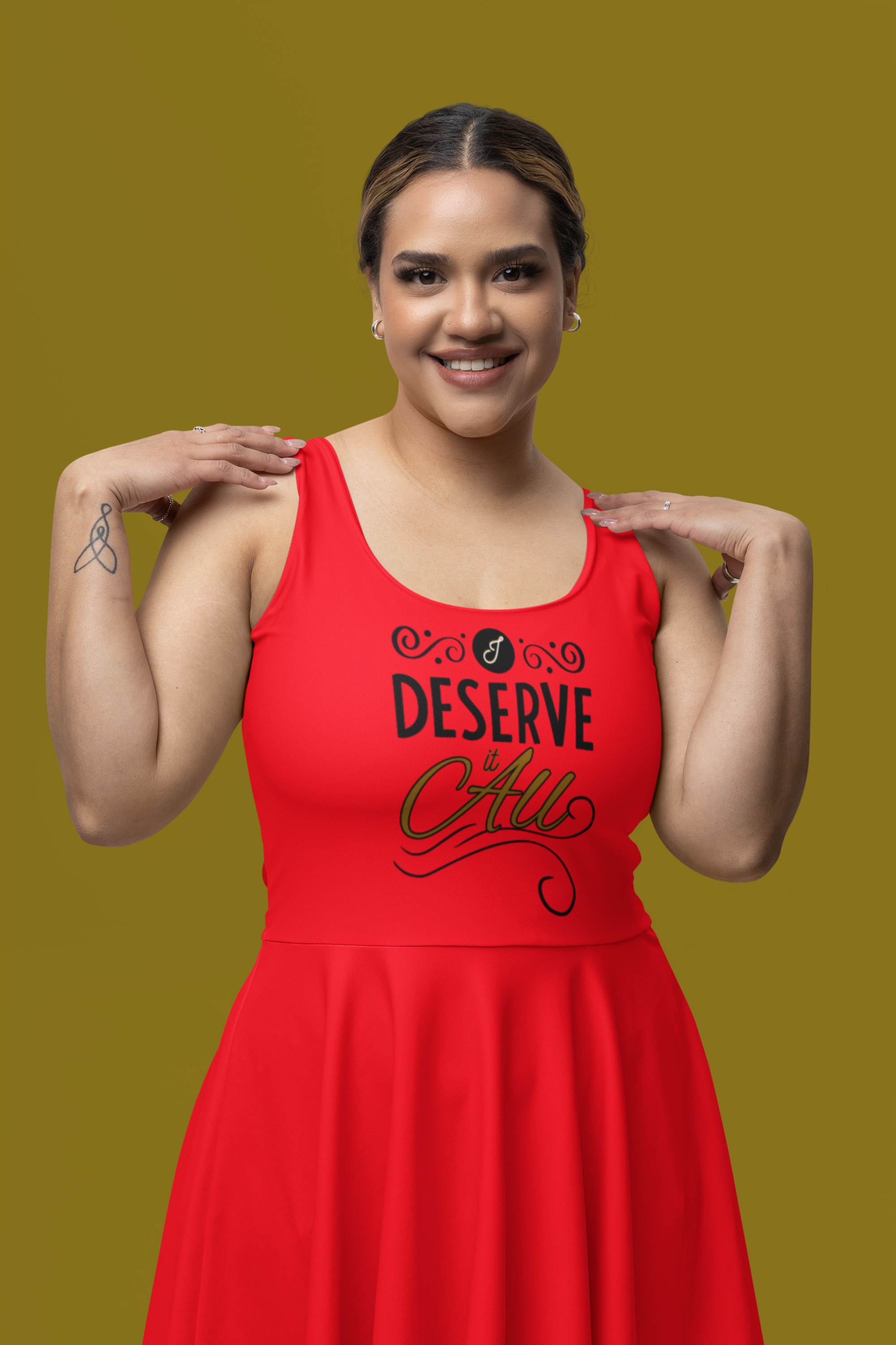 "I Deserve It All" Women's Skater Dress