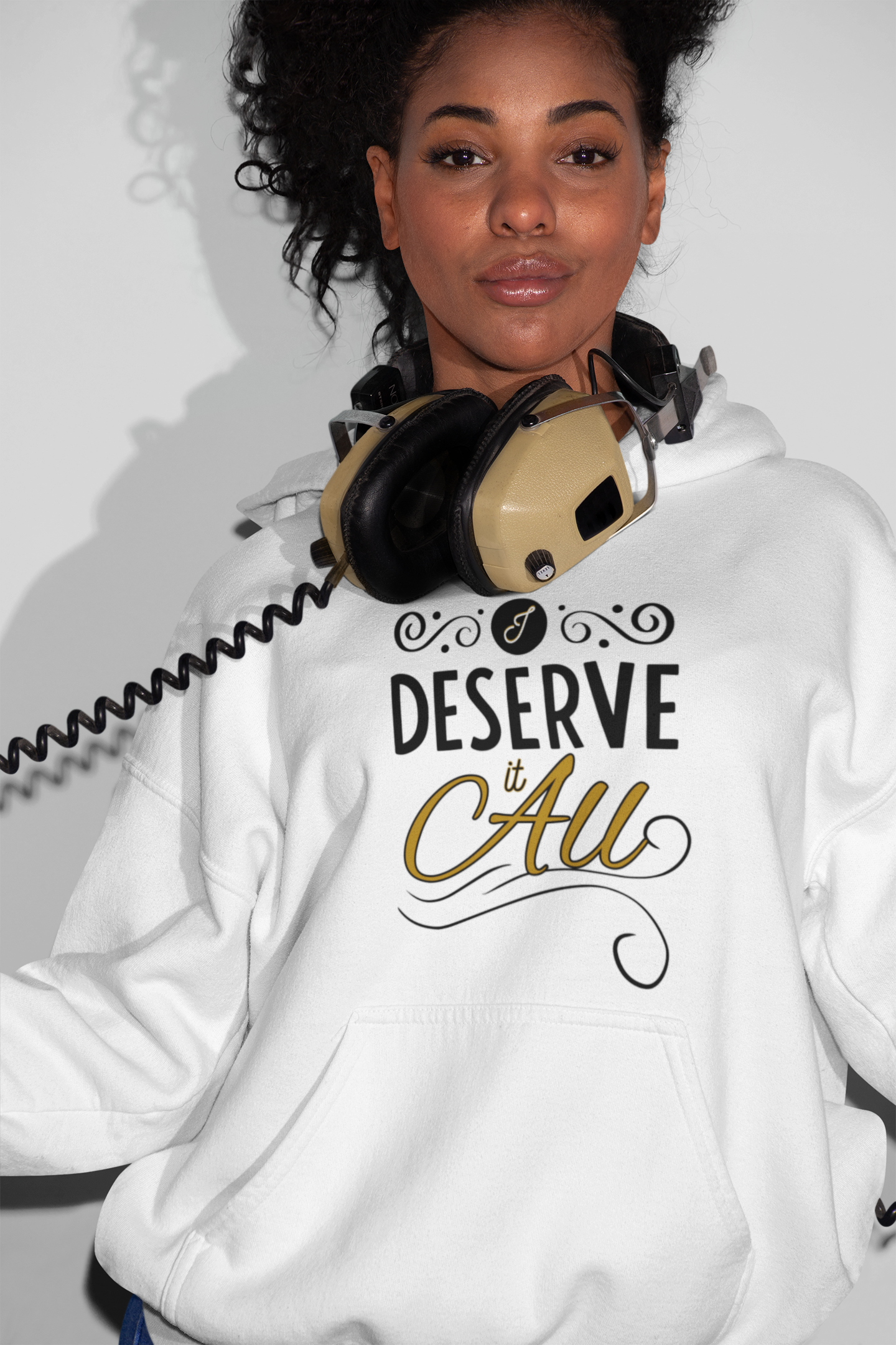 "I Deserve It All" Unisex Heavy Blend™ Hooded Sweatshirt product thumbnail image