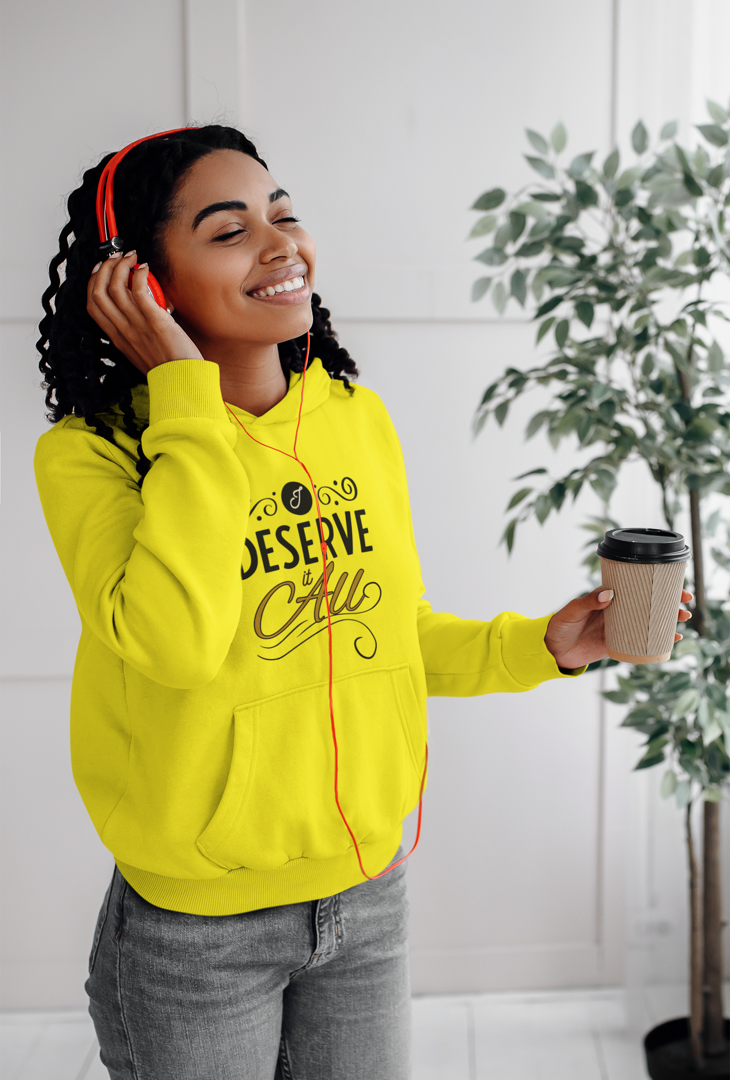 "I Deserve It All" Unisex Heavy Blend™ Hooded Sweatshirt product thumbnail image