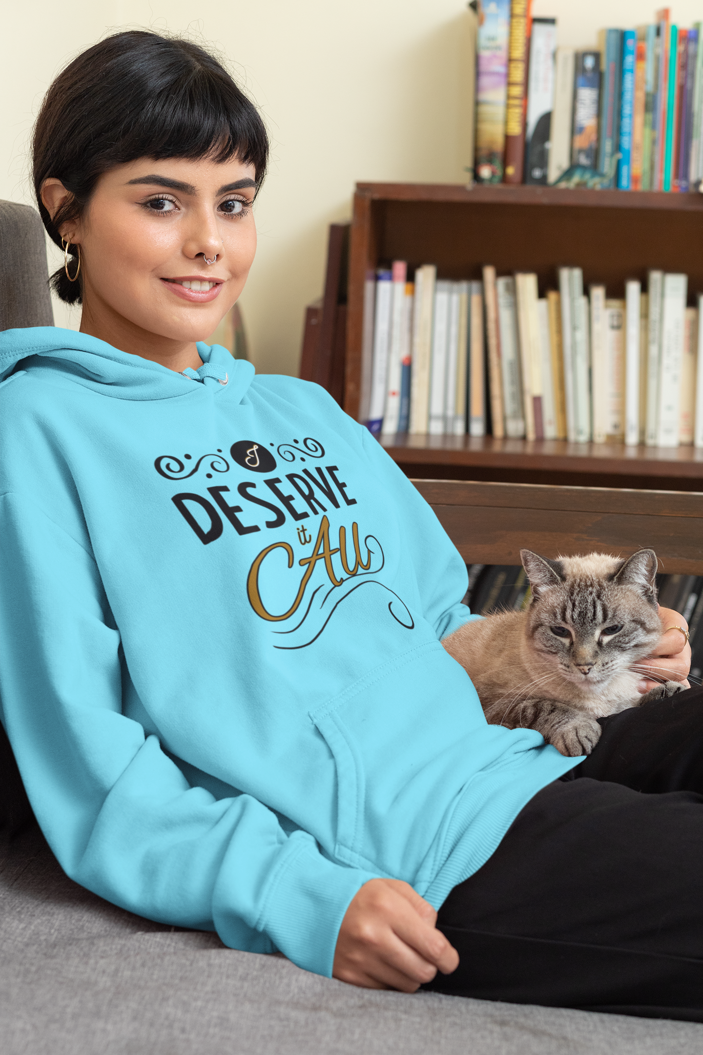 "I Deserve It All" Unisex Heavy Blend™ Hooded Sweatshirt product thumbnail image