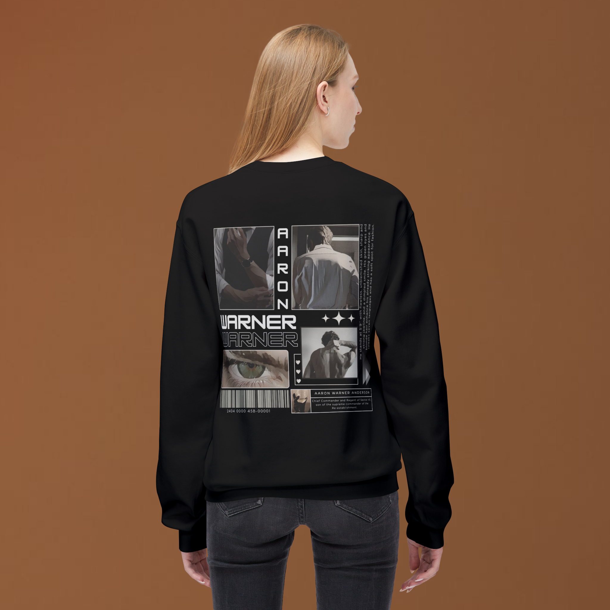 Aaron Warner Shatter Me Crewneck Sweatshirt | Bookish Merch