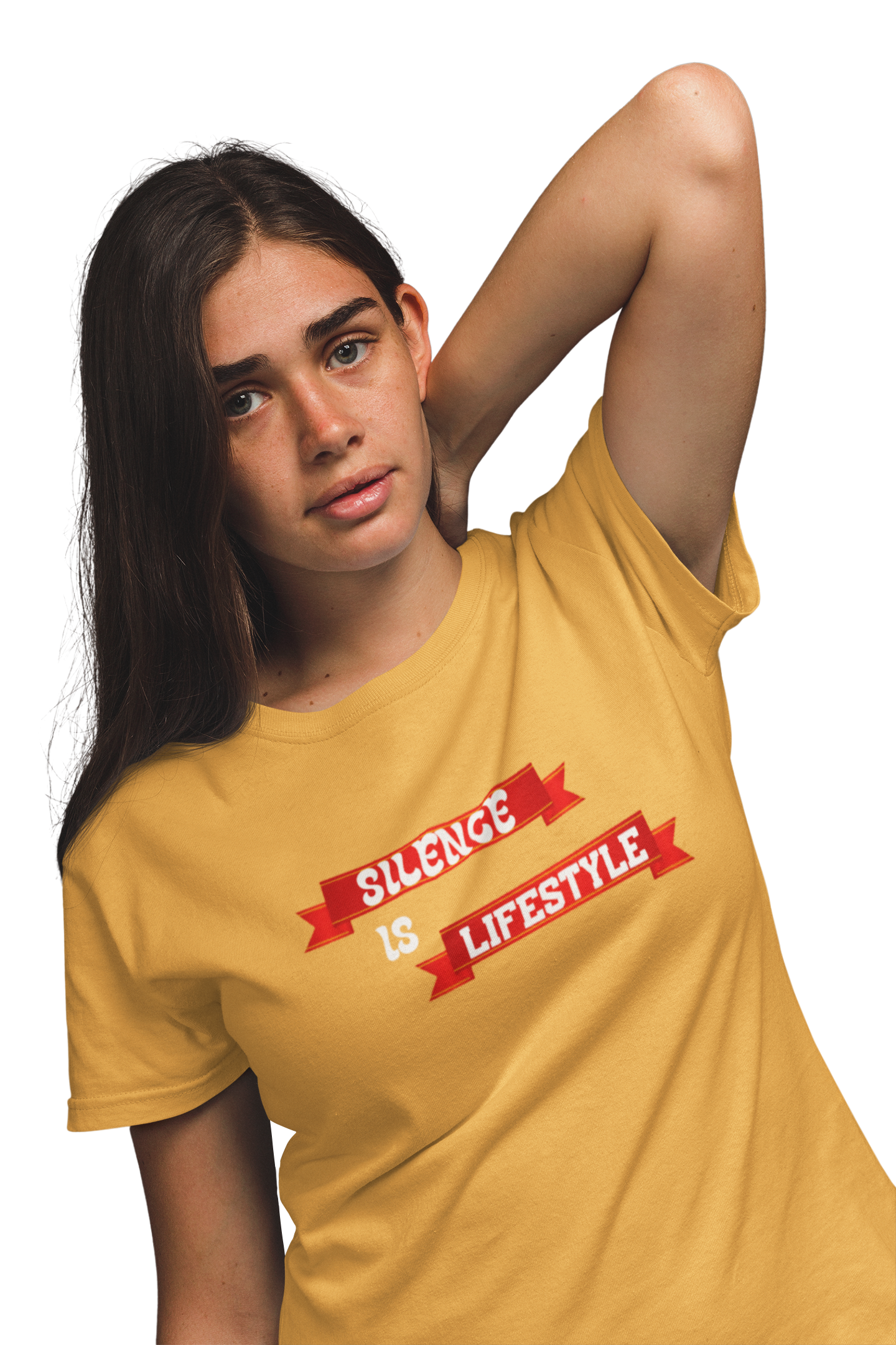 silence is mood, silence makes you a smart tees, Minimalist Silence Lifestyle T-Shirt product thumbnail image