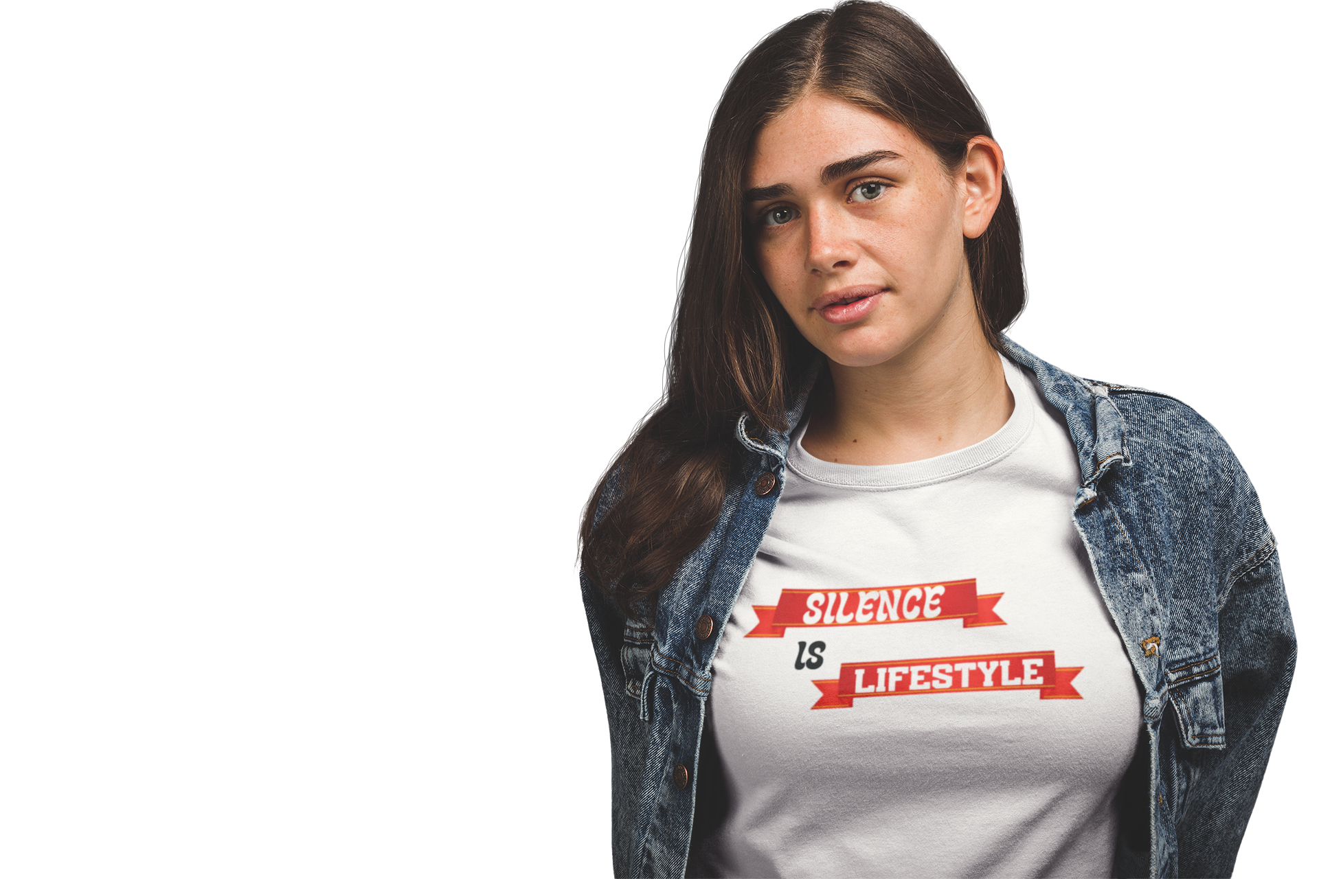 silence is mood, silence makes you a smart tees, Minimalist Silence Lifestyle T-Shirt product thumbnail image