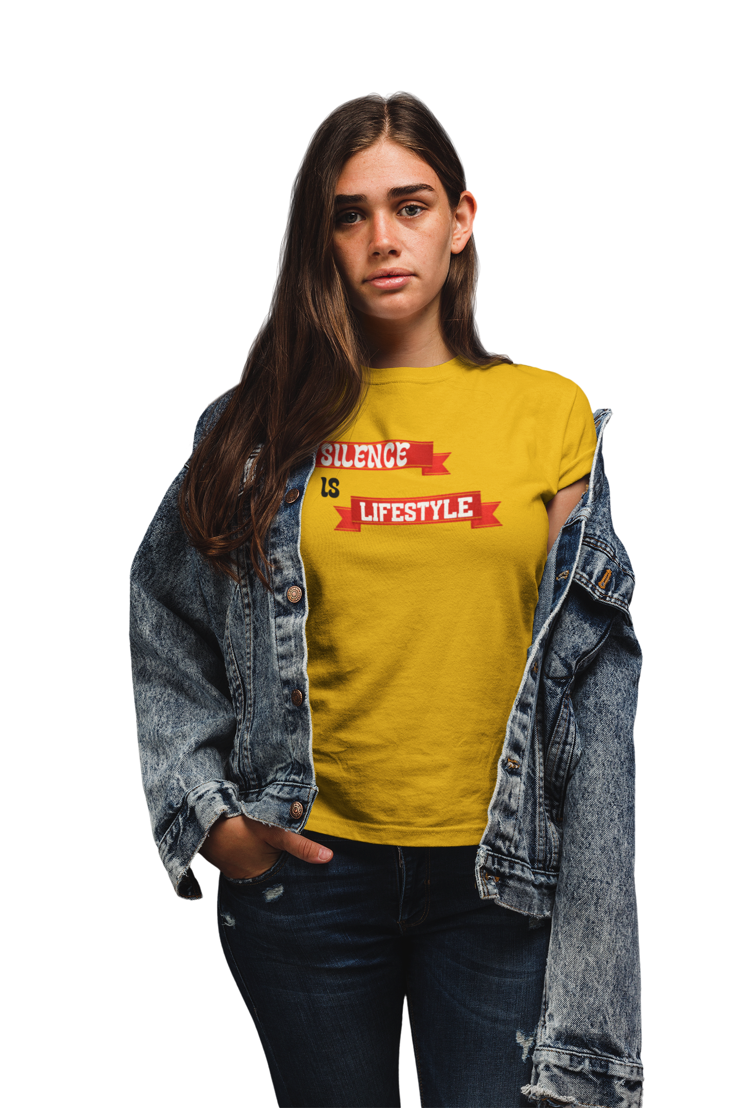 silence is mood, silence makes you a smart tees, Minimalist Silence Lifestyle T-Shirt product thumbnail image