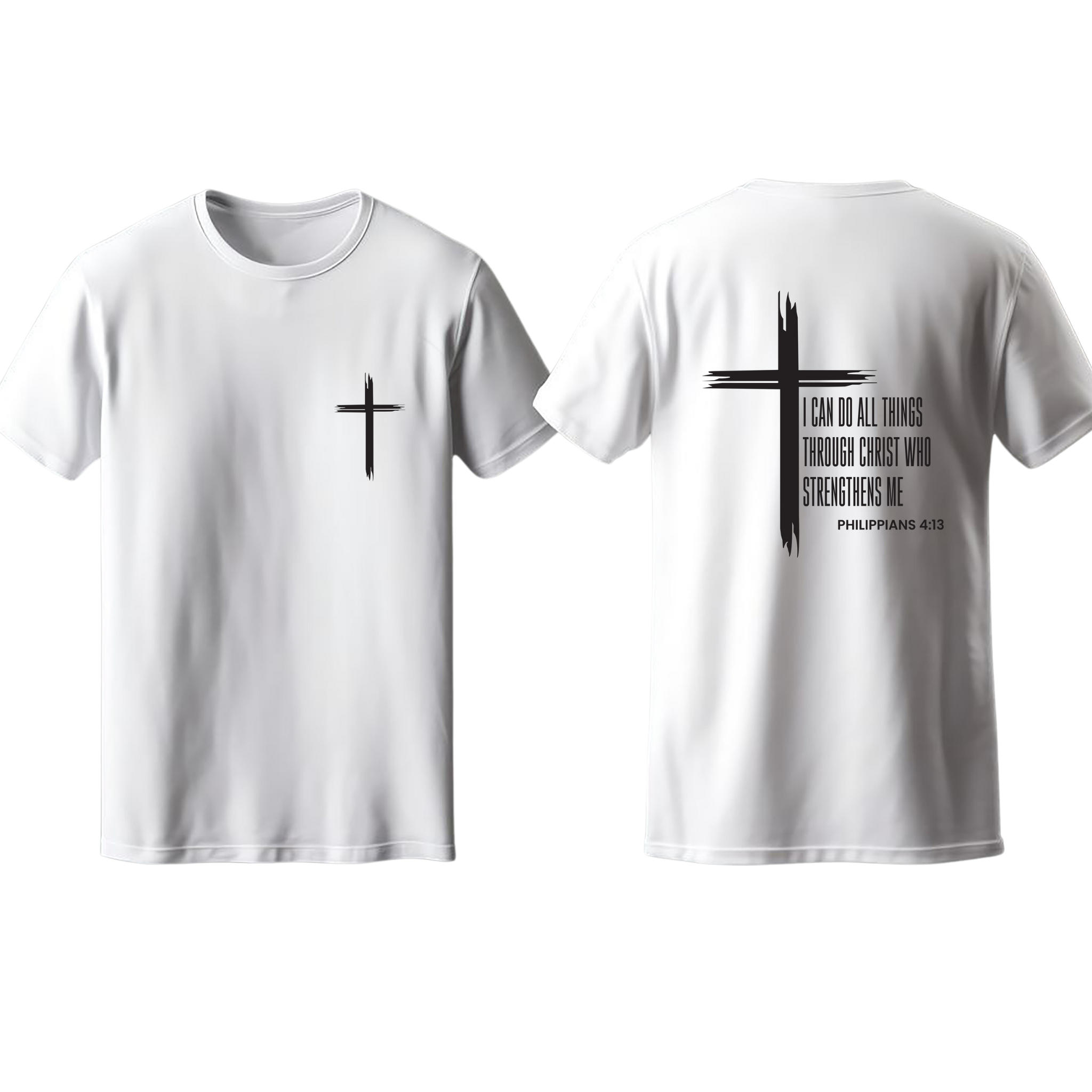 Christian Bible Verse Unisex Softstyle T-Shirt, Faith Inspirational Tee, Philippians 4:13 Shirt, Religious Gift for Men and Women, Christian