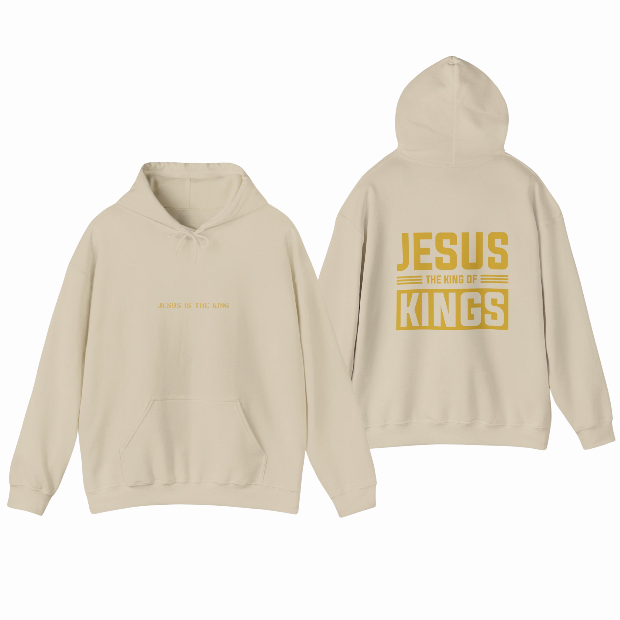 Christian Religious Hoodie, Jesus King Of Kings Sweatshirt, Unisex Christian Apparel, Christian Gift, Religious Hooded Sweatshirt product thumbnail image