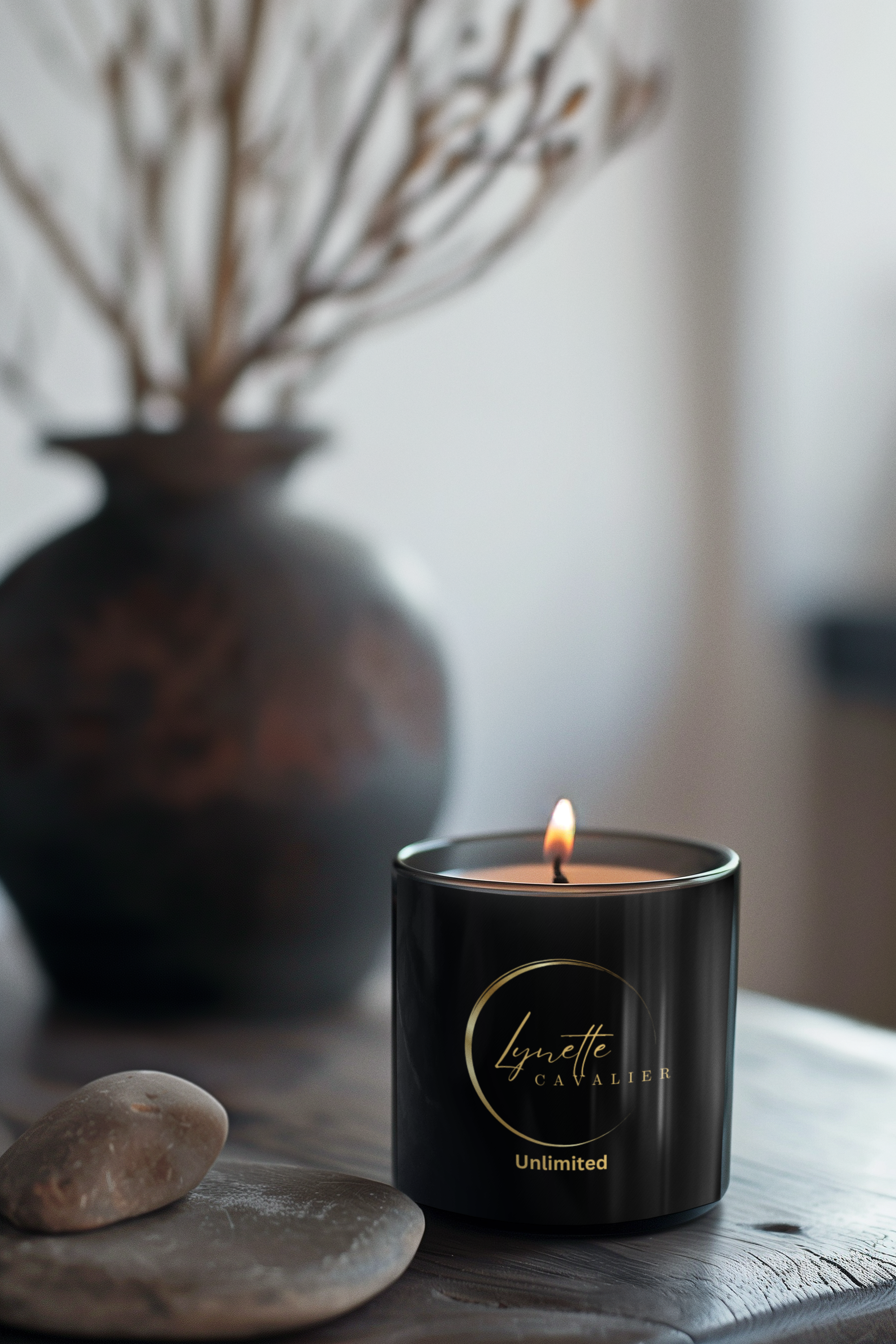 Lynette Cavalier's Frosted Glass Candle, 11oz product thumbnail image Lynette Cavalier's Frosted Glass Candle, 11oz product thumbnail image