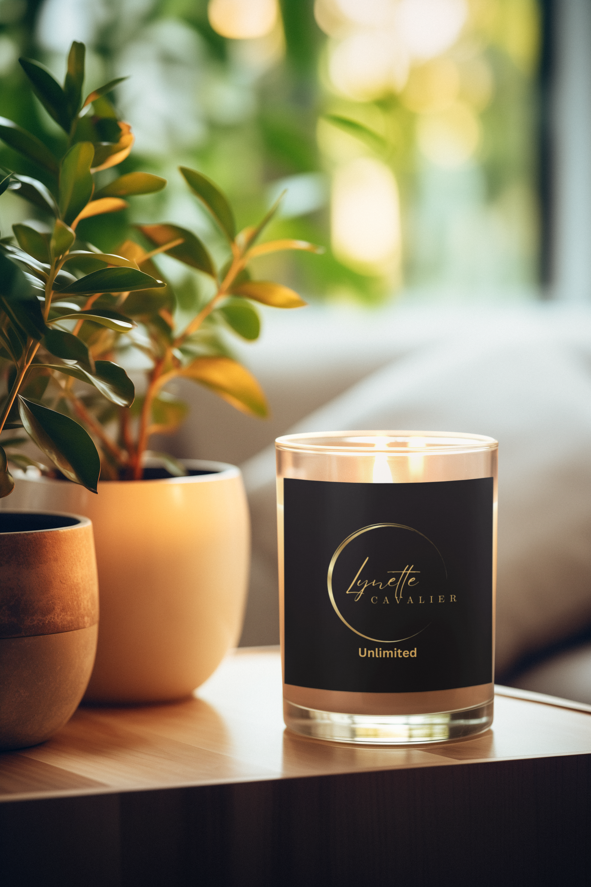 Lynette Cavalier's Frosted Glass Candle, 11oz product thumbnail image Lynette Cavalier's Frosted Glass Candle, 11oz product thumbnail image