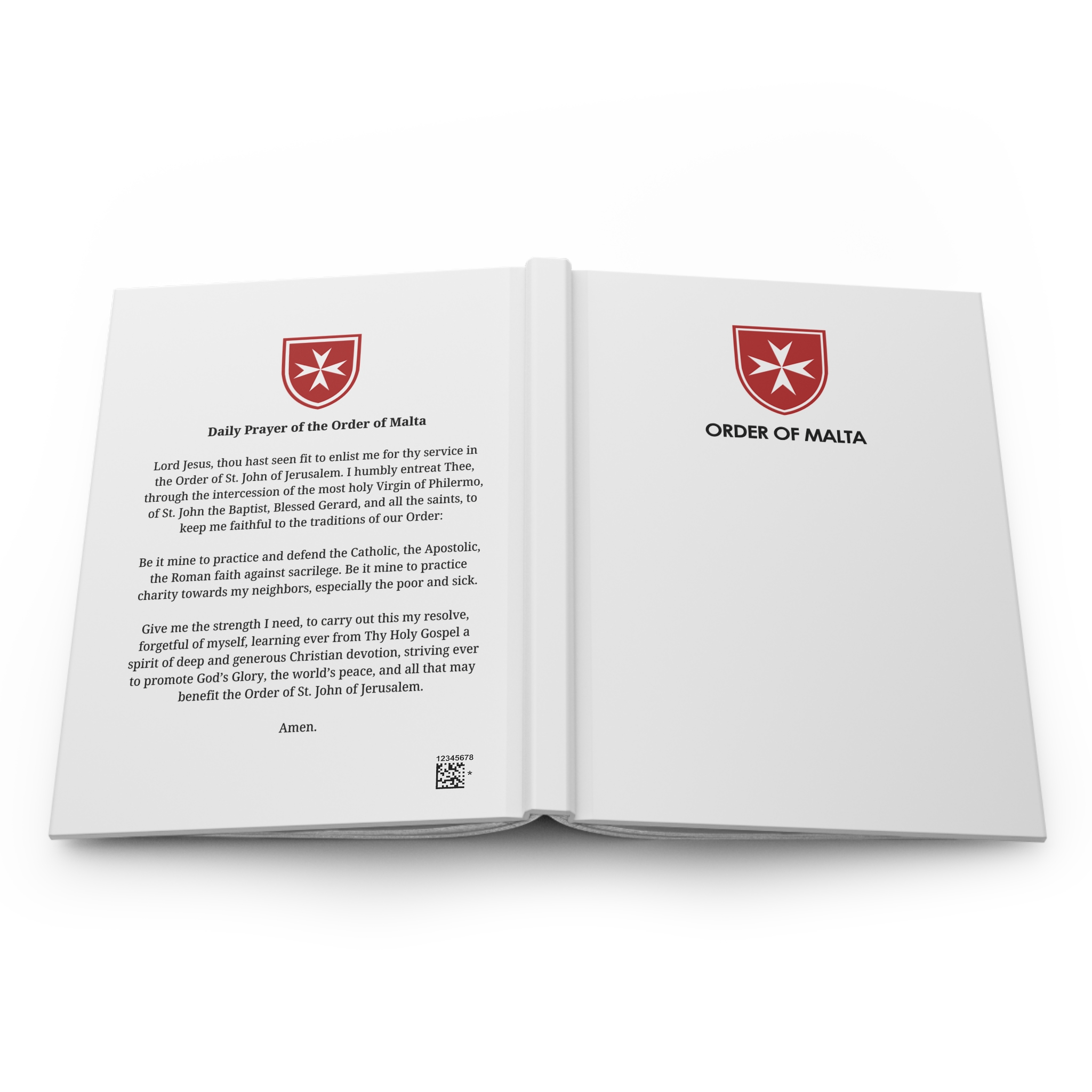 Her Malta Prayer Journal Matte with Prayer of the Order of Malta on the Back product thumbnail image Her Malta Prayer Journal Matte with Prayer of the Order of Malta on the Back product thumbnail image