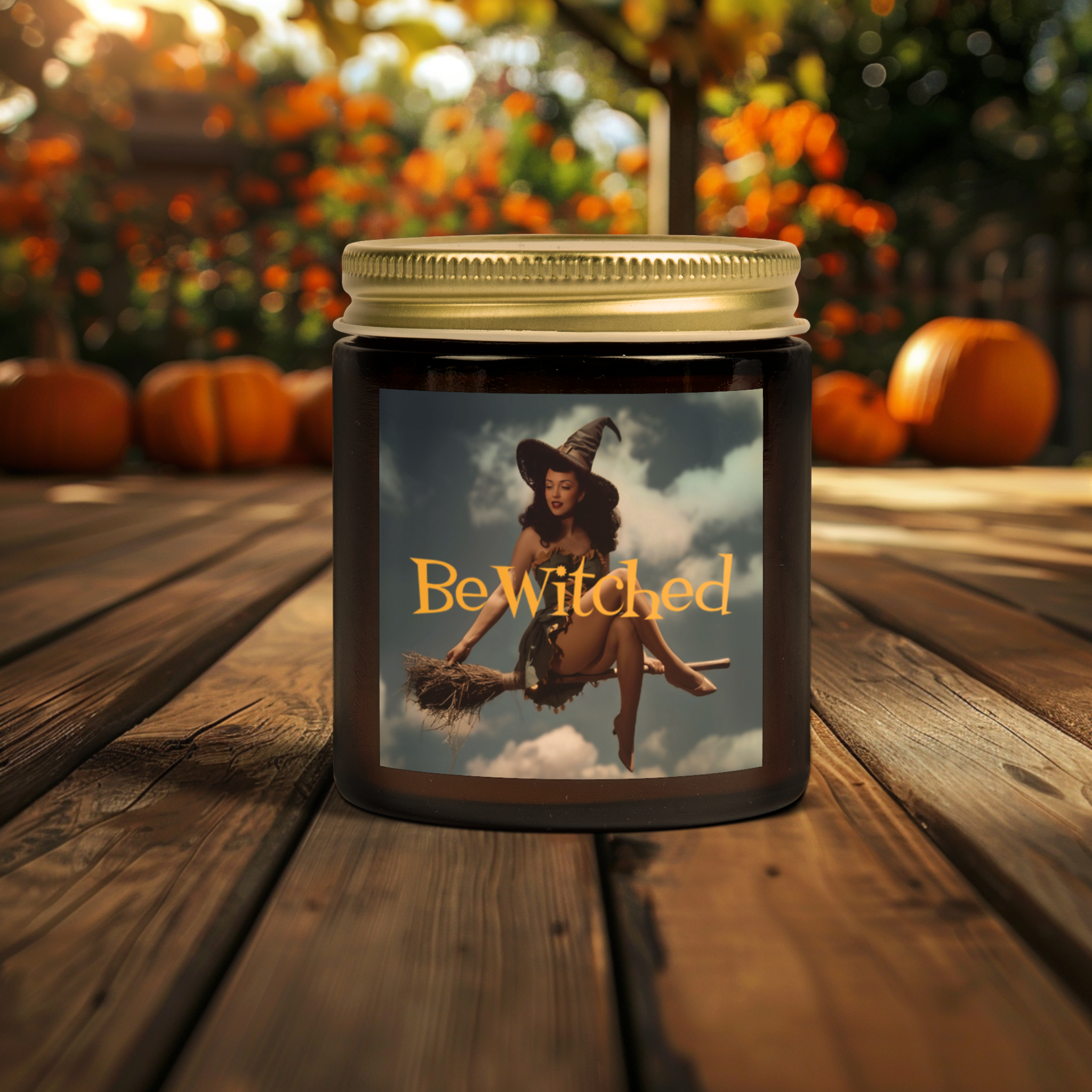 Bewitched Pin Up Candle - Cinnamon Chai Scented Bewitched Pin Up Candle - Cinnamon Chai Scented