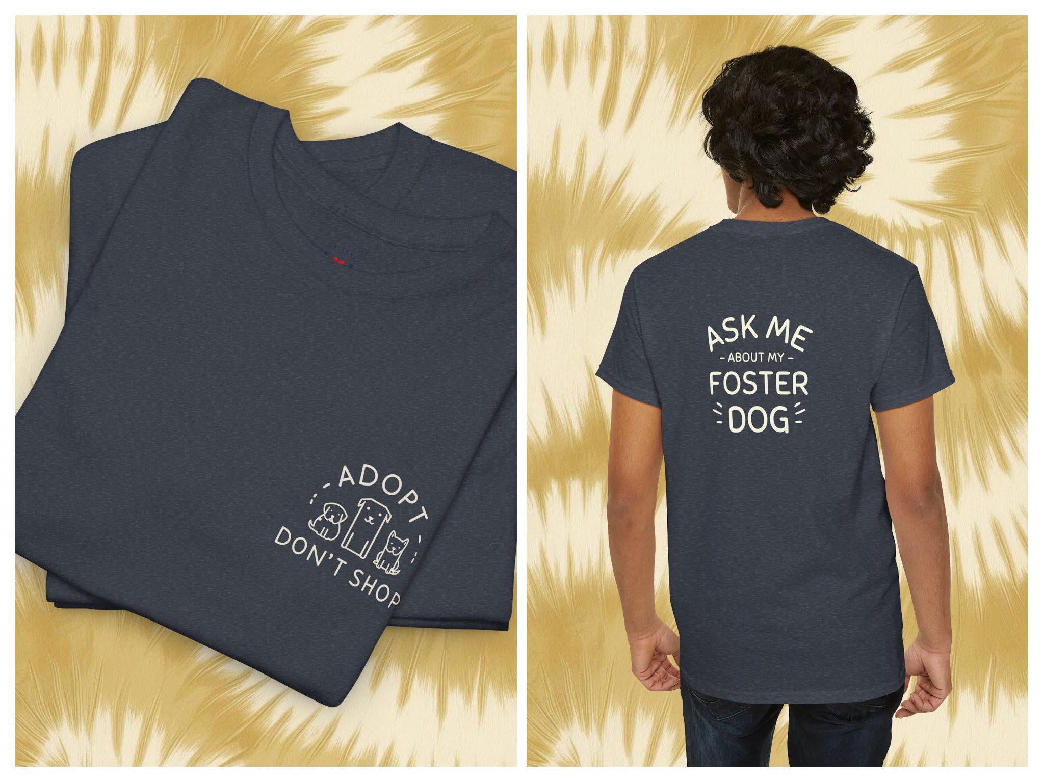 Adopt Don't Shop Two-Sided Unisex T product thumbnail image Adopt Don't Shop Two-Sided Unisex T product thumbnail image