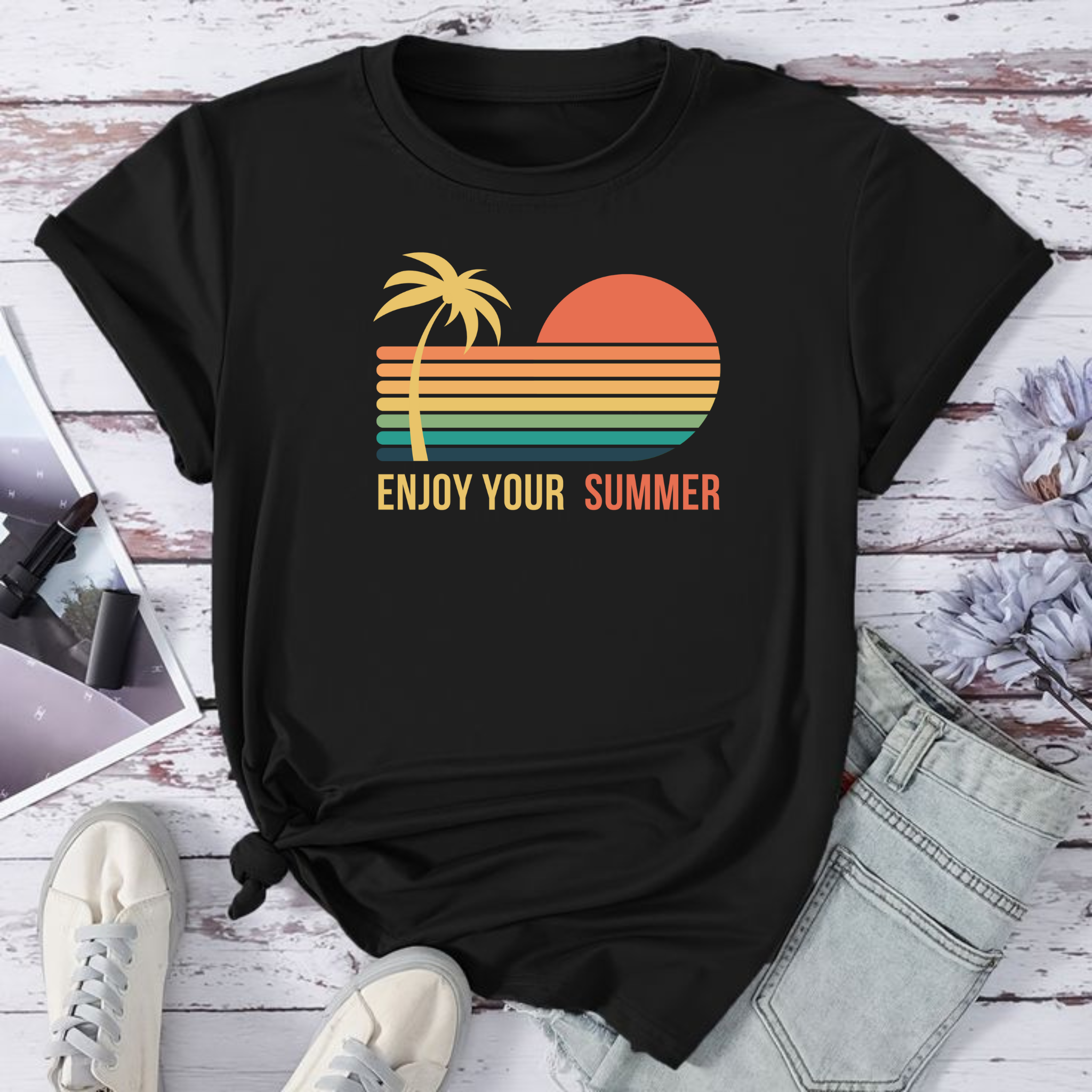 Vintage Sunset Summer T-Shirt