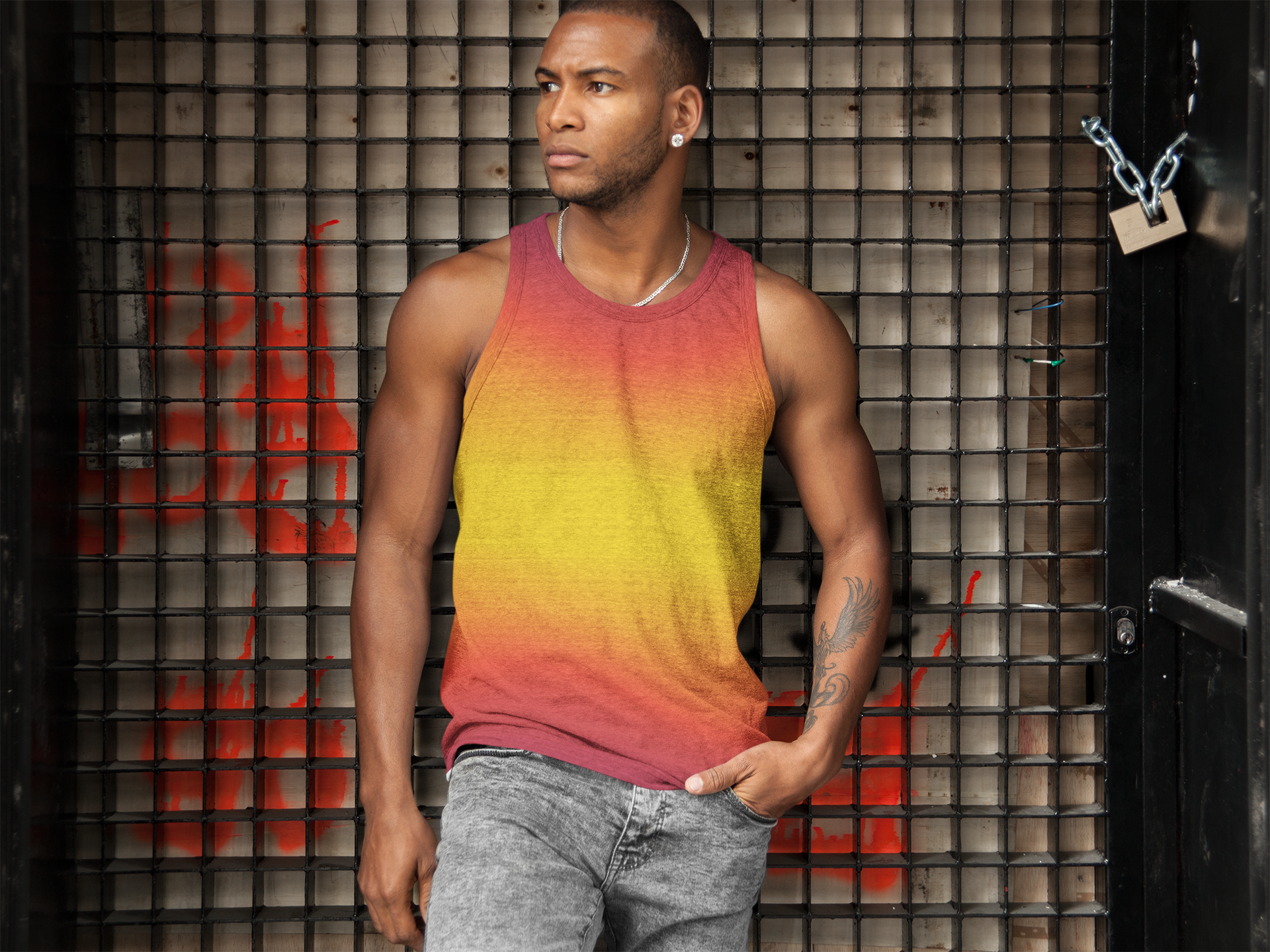 Men's Soft Colorful Tank Top