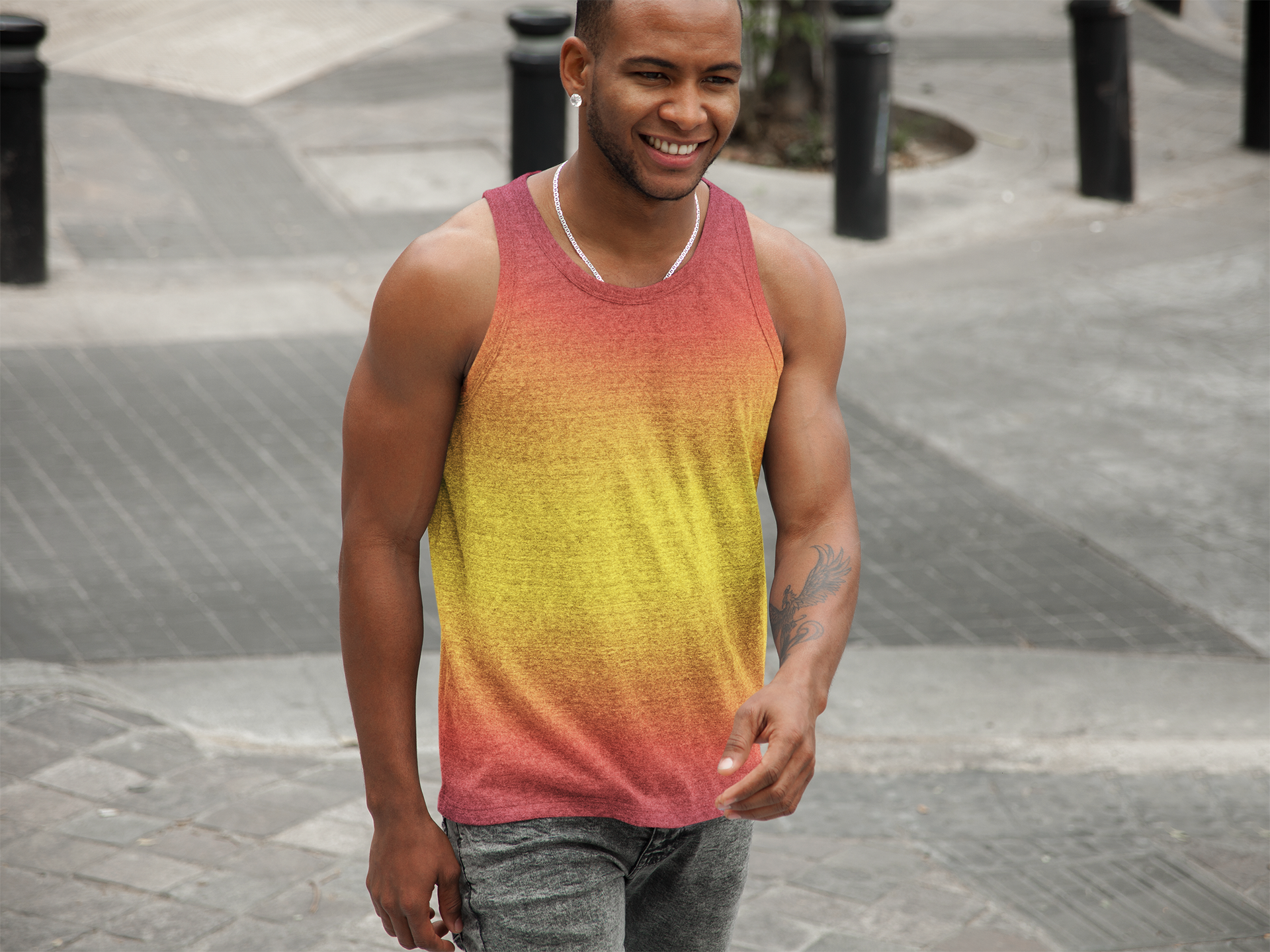 Men's Soft Colorful Tank Top product thumbnail image