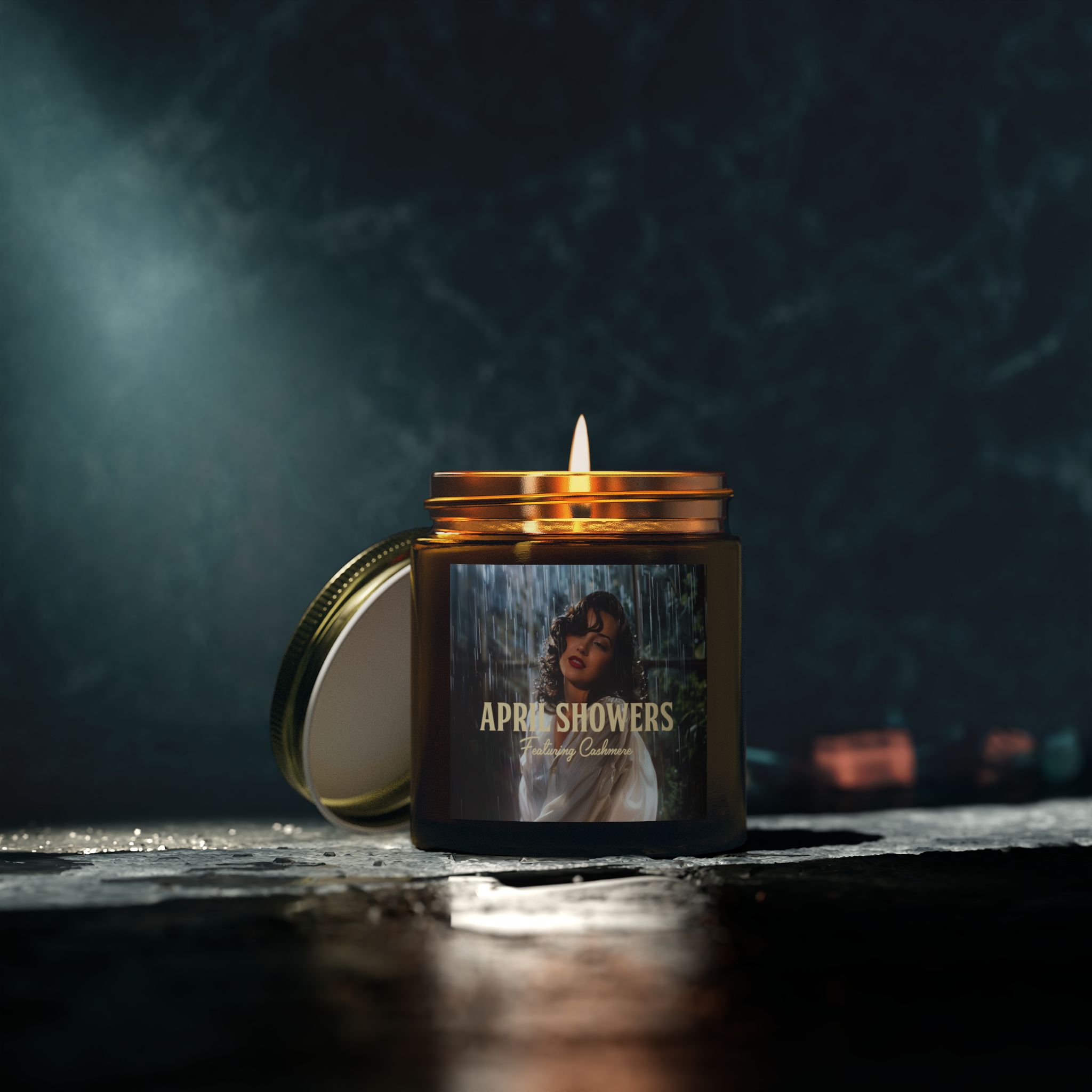 April Showers Pin Up Candle - Cashmere Musk Scented product thumbnail image April Showers Pin Up Candle - Cashmere Musk Scented product thumbnail image