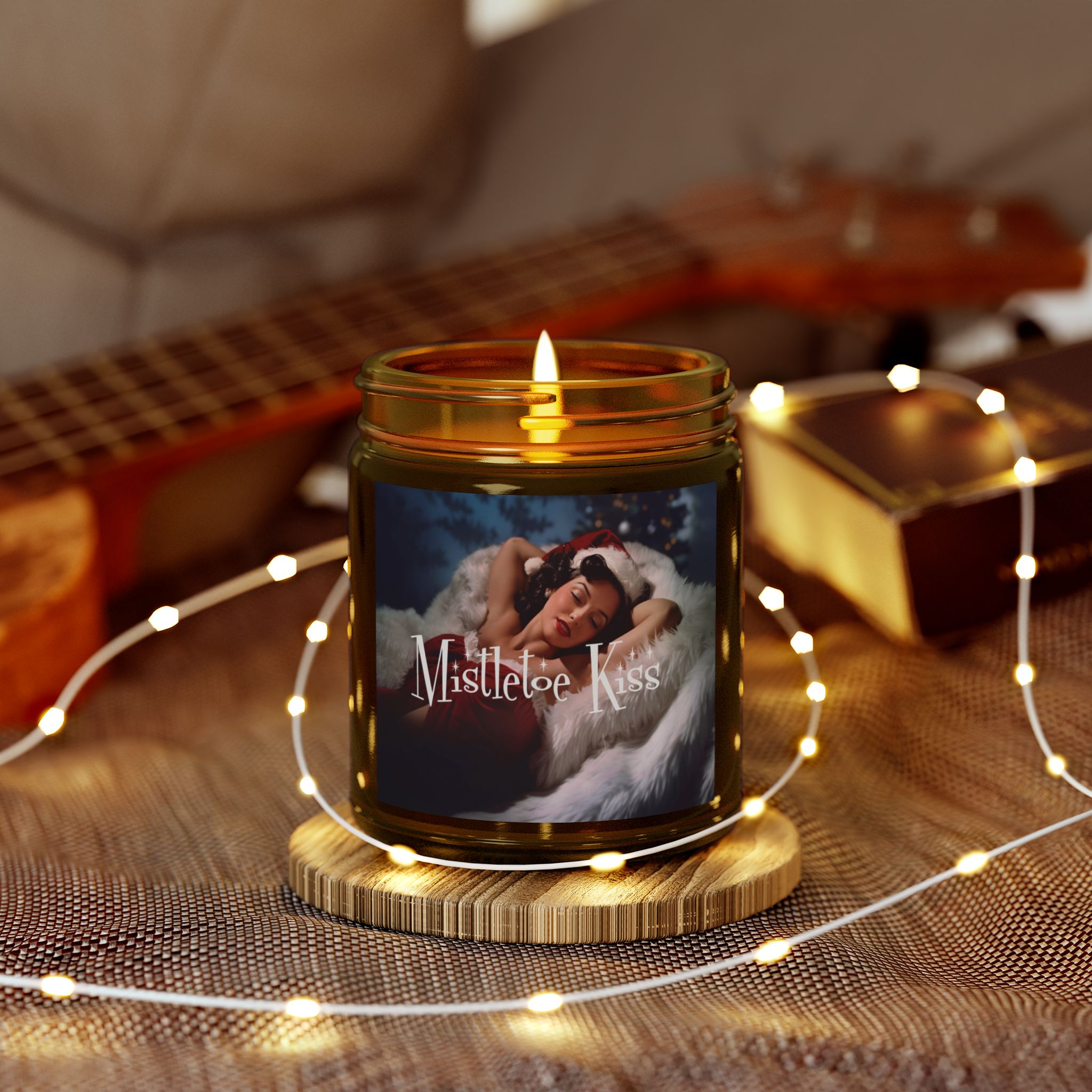 Mistletoe Kiss Pin Up Candle - Fir Scented product thumbnail image Mistletoe Kiss Pin Up Candle - Fir Scented product thumbnail image