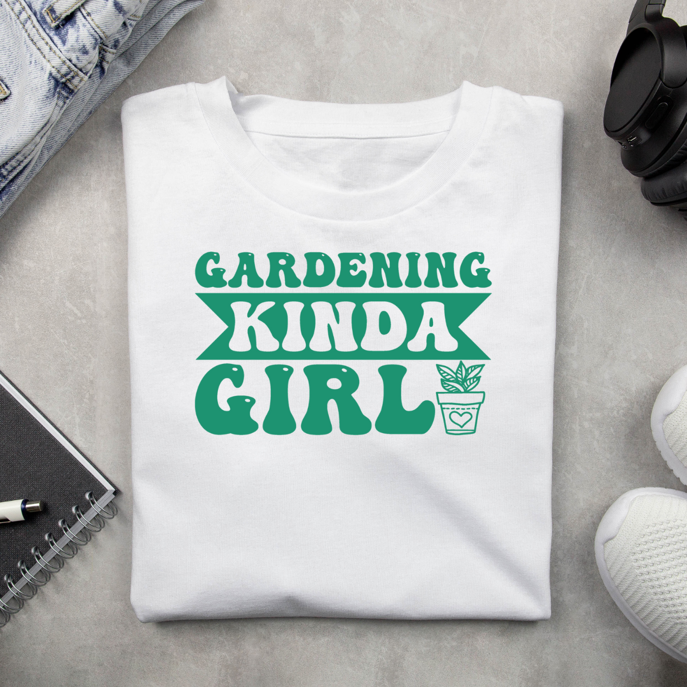 Green Gardening Kinda Girl Short Sleeve Tee product thumbnail image