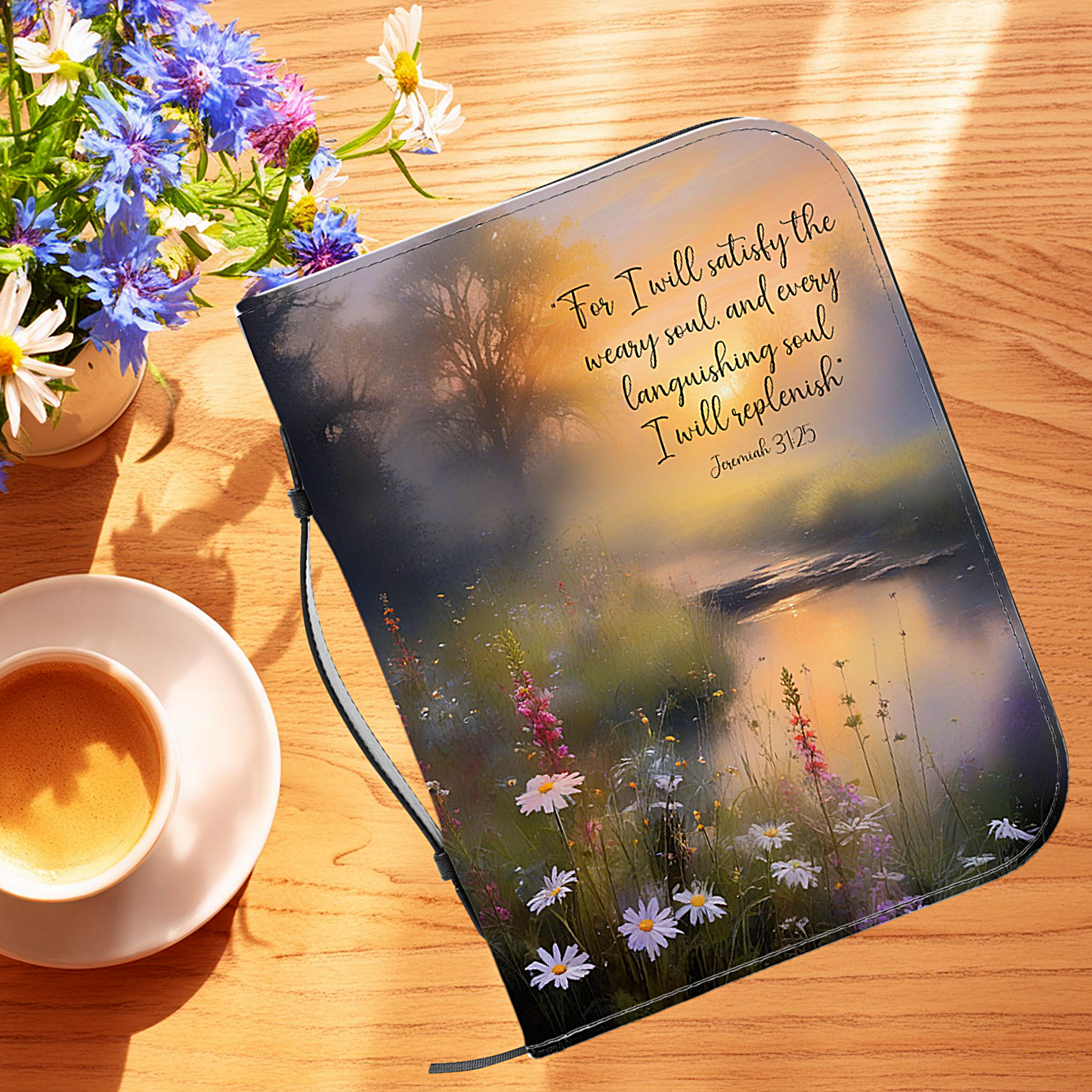 Replenish soft garden Bible Cover product thumbnail image Replenish soft garden Bible Cover product thumbnail image
