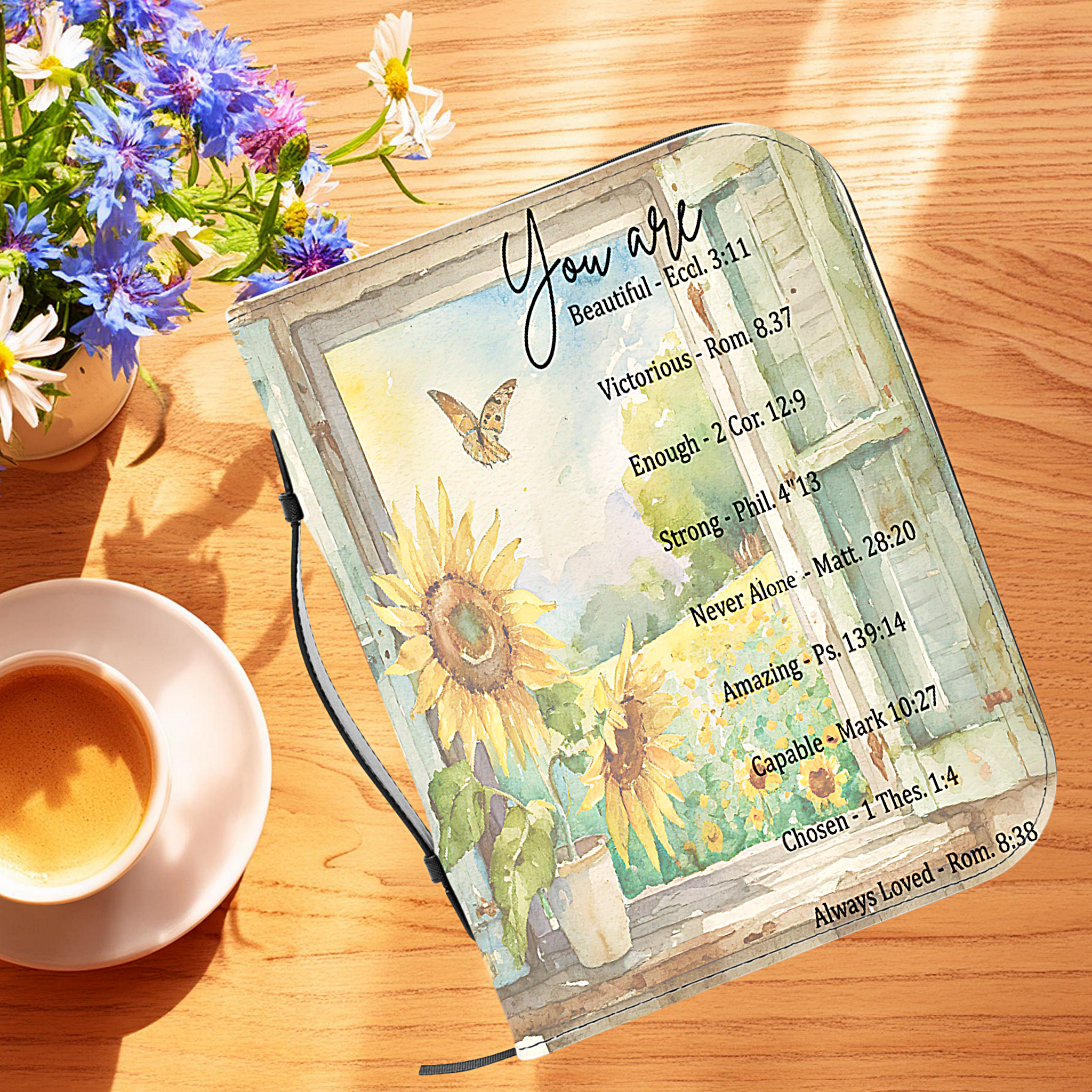You are Beautiful sunflowers Bible Cover product thumbnail image You are Beautiful sunflowers Bible Cover product thumbnail image