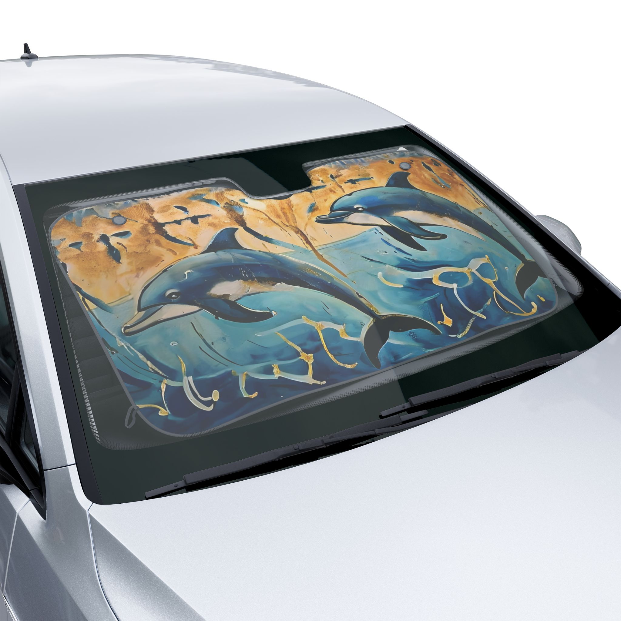 Dolphins Fresco Minoan Art Sun Shade product thumbnail image Dolphins Fresco Minoan Art Sun Shade product thumbnail image