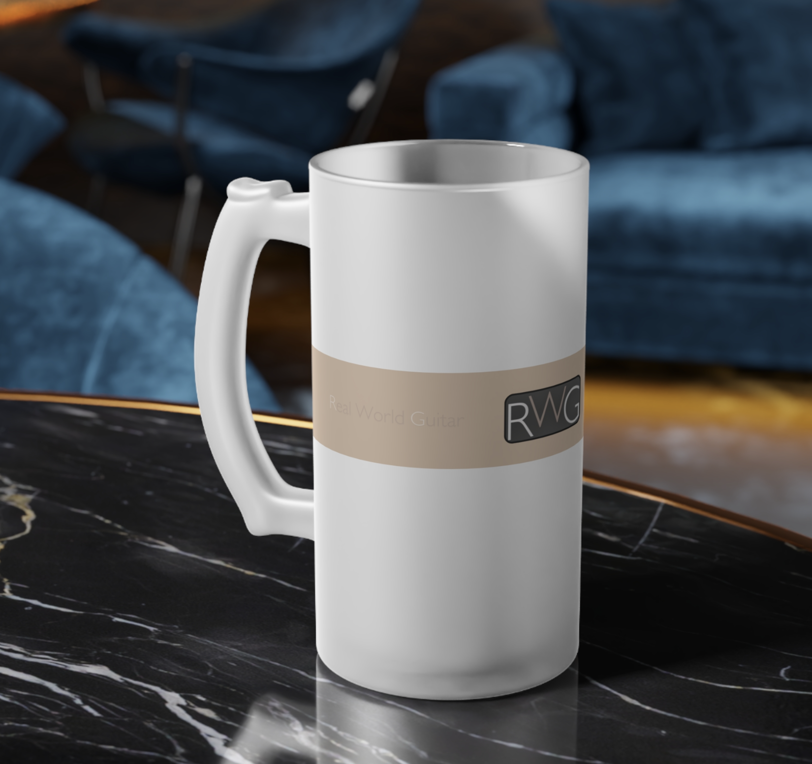 Real World Guitar Frosted Glass Beer Mug product thumbnail image Real World Guitar Frosted Glass Beer Mug product thumbnail image