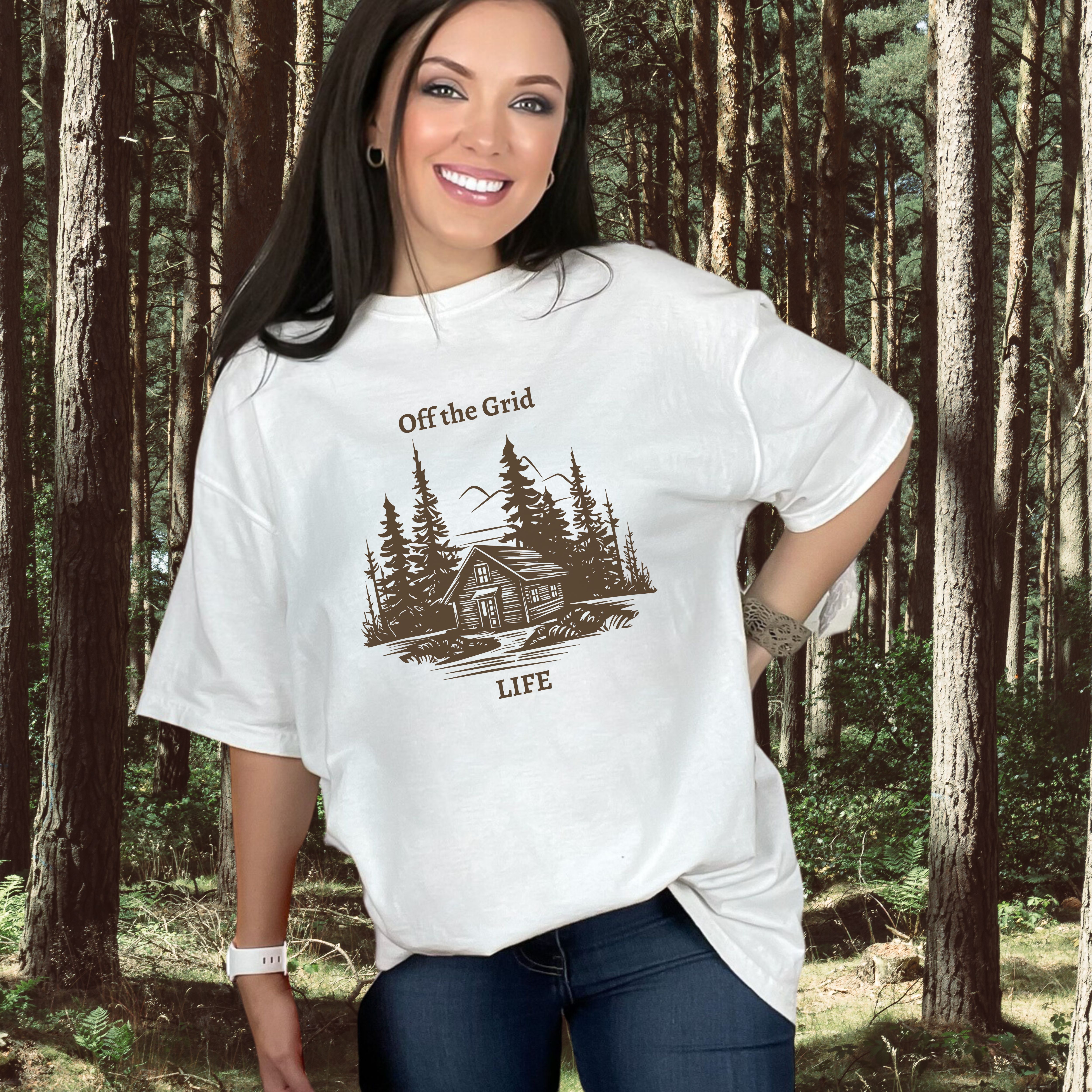 Off the Grid Life Tee, Adventure T-Shirt, Wanderlust Top, Outdoorsy Clothing, Nature Lover Shirt, Off the Grid Apparel product thumbnail image Off the Grid Life Tee, Adventure T-Shirt, Wanderlust Top, Outdoorsy Clothing, Nature Lover Shirt, Off the Grid Apparel product thumbnail image