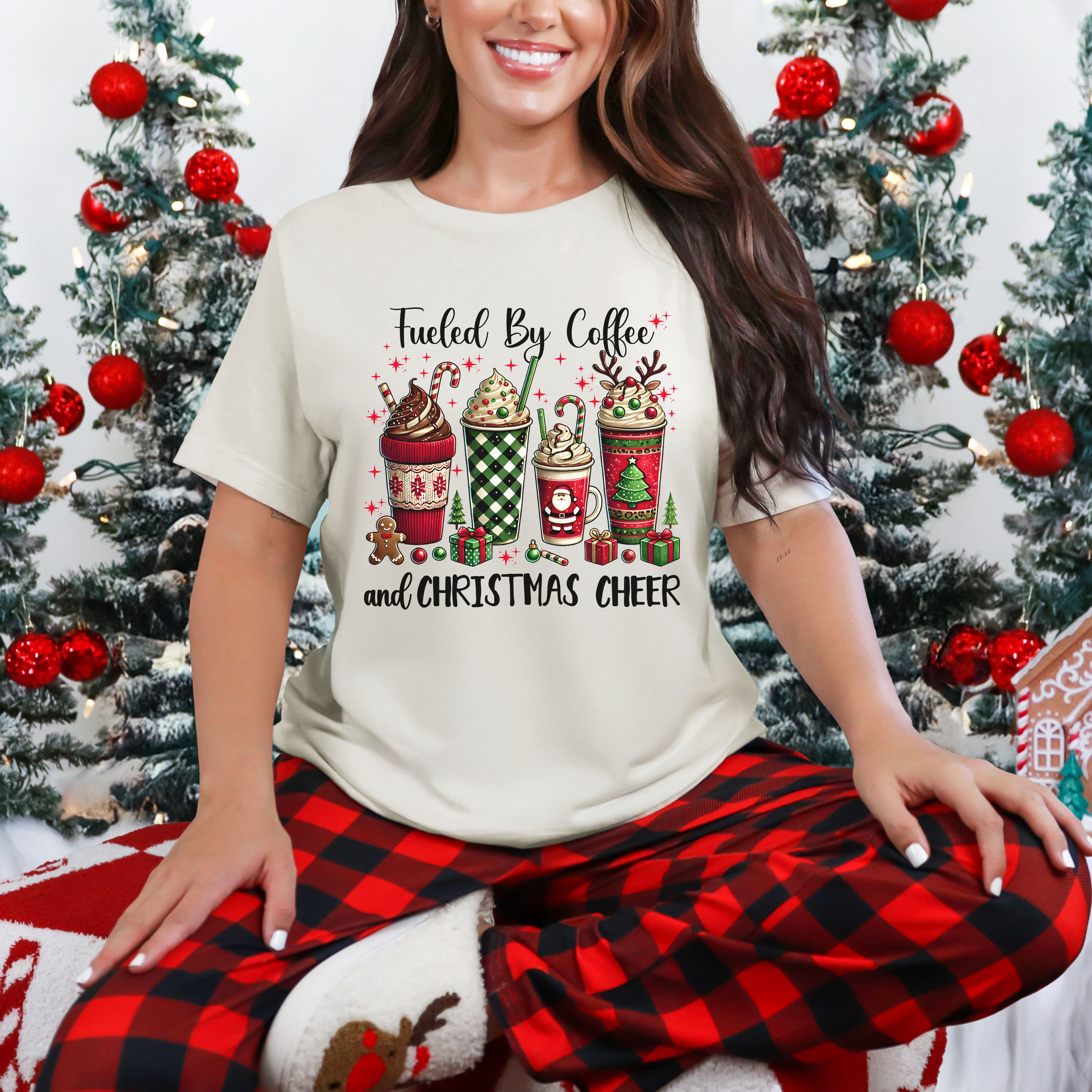 Holiday Coffee Unisex T-shirt, Christmas Gift Tee, Festive Season Shirt, Winter Espresso Top, Gift for Coffee Lover product thumbnail image Holiday Coffee Unisex T-shirt, Christmas Gift Tee, Festive Season Shirt, Winter Espresso Top, Gift for Coffee Lover product thumbnail image