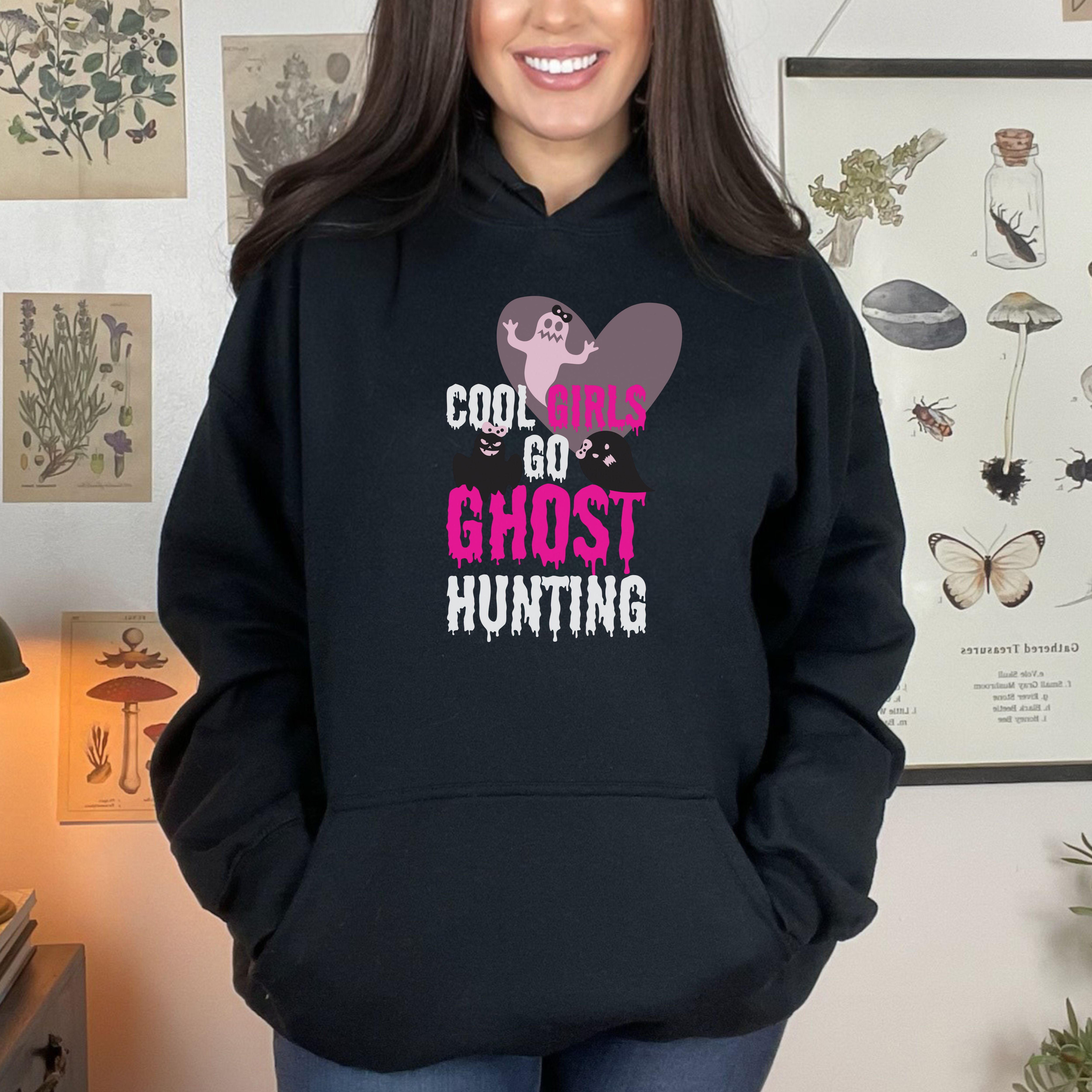 Ghost Hunter Girl Unisex Hoodie Sweatshirt, Paranormal Investigator Pullover, Ghost Hunting Hooded Jumper, Haunted House Sweatshirt, product thumbnail image Ghost Hunter Girl Unisex Hoodie Sweatshirt, Paranormal Investigator Pullover, Ghost Hunting Hooded Jumper, Haunted House Sweatshirt, product thumbnail image