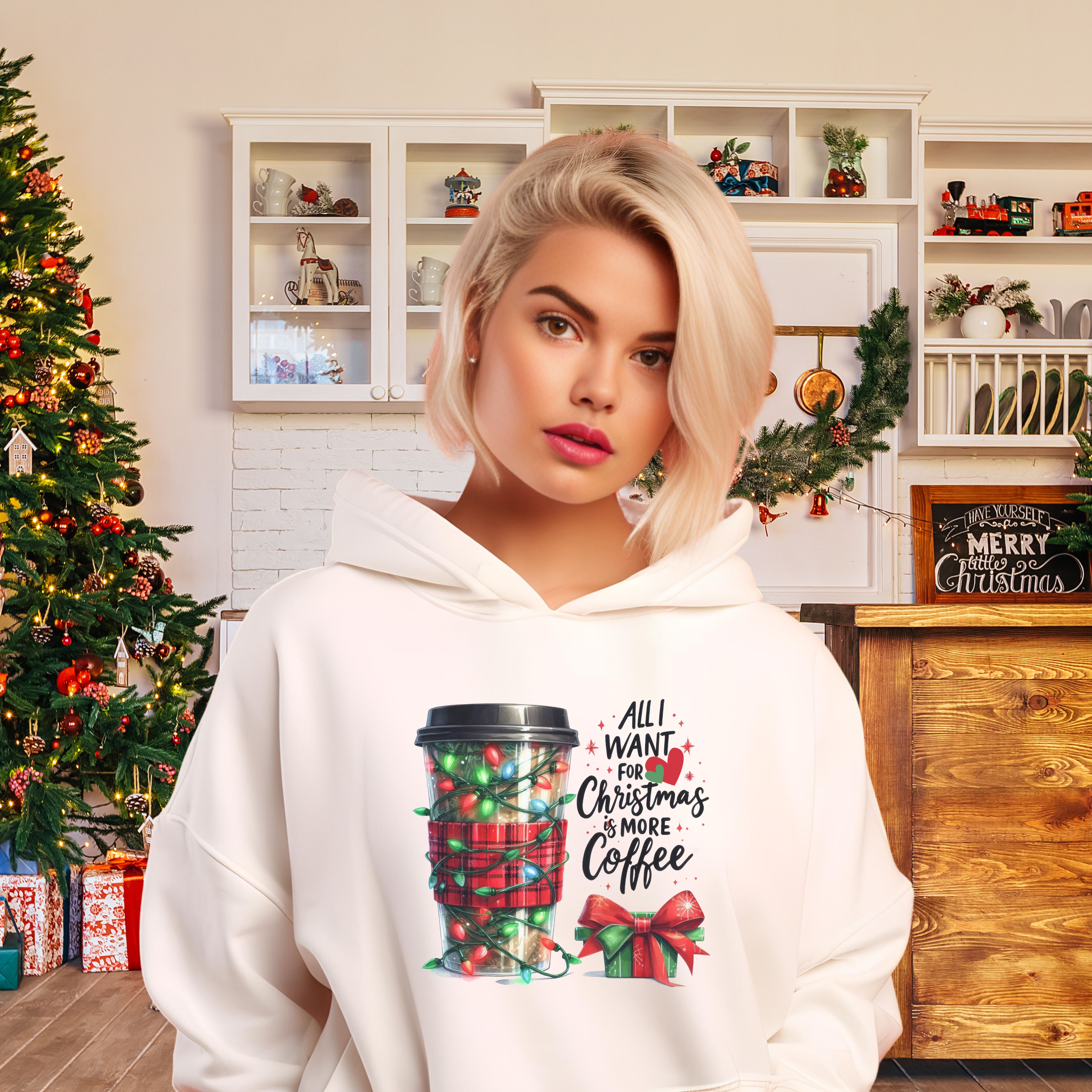 Christmas Coffee Sweatshirt - Holiday Gift, Winter Clothing, Festive Apparel, Xmas Pullover, Cozy Jumper product thumbnail image Christmas Coffee Sweatshirt - Holiday Gift, Winter Clothing, Festive Apparel, Xmas Pullover, Cozy Jumper product thumbnail image