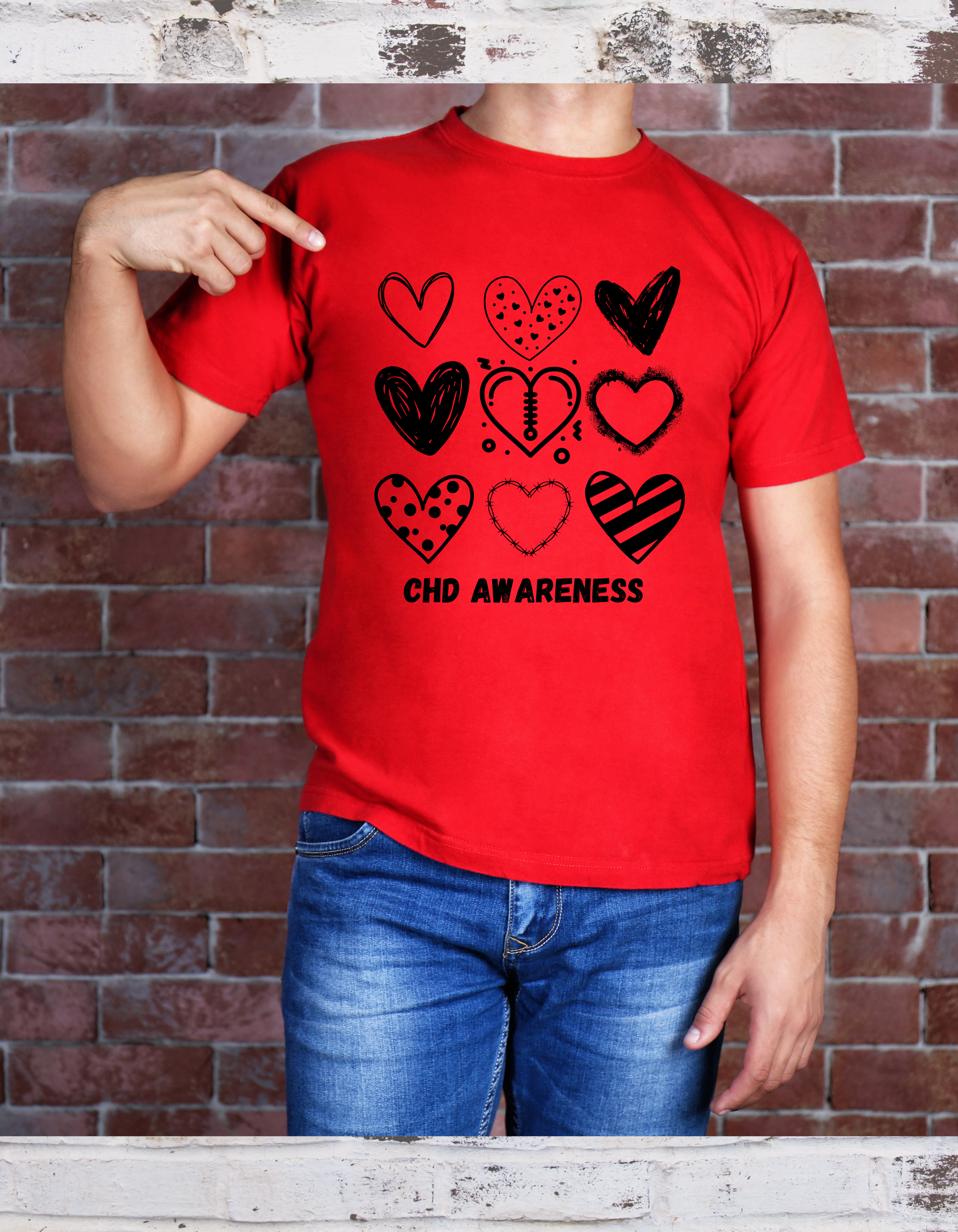 Kids Tee Congenital Heart Defect Awareness Day T-Shirt product thumbnail image Kids Tee Congenital Heart Defect Awareness Day T-Shirt product thumbnail image
