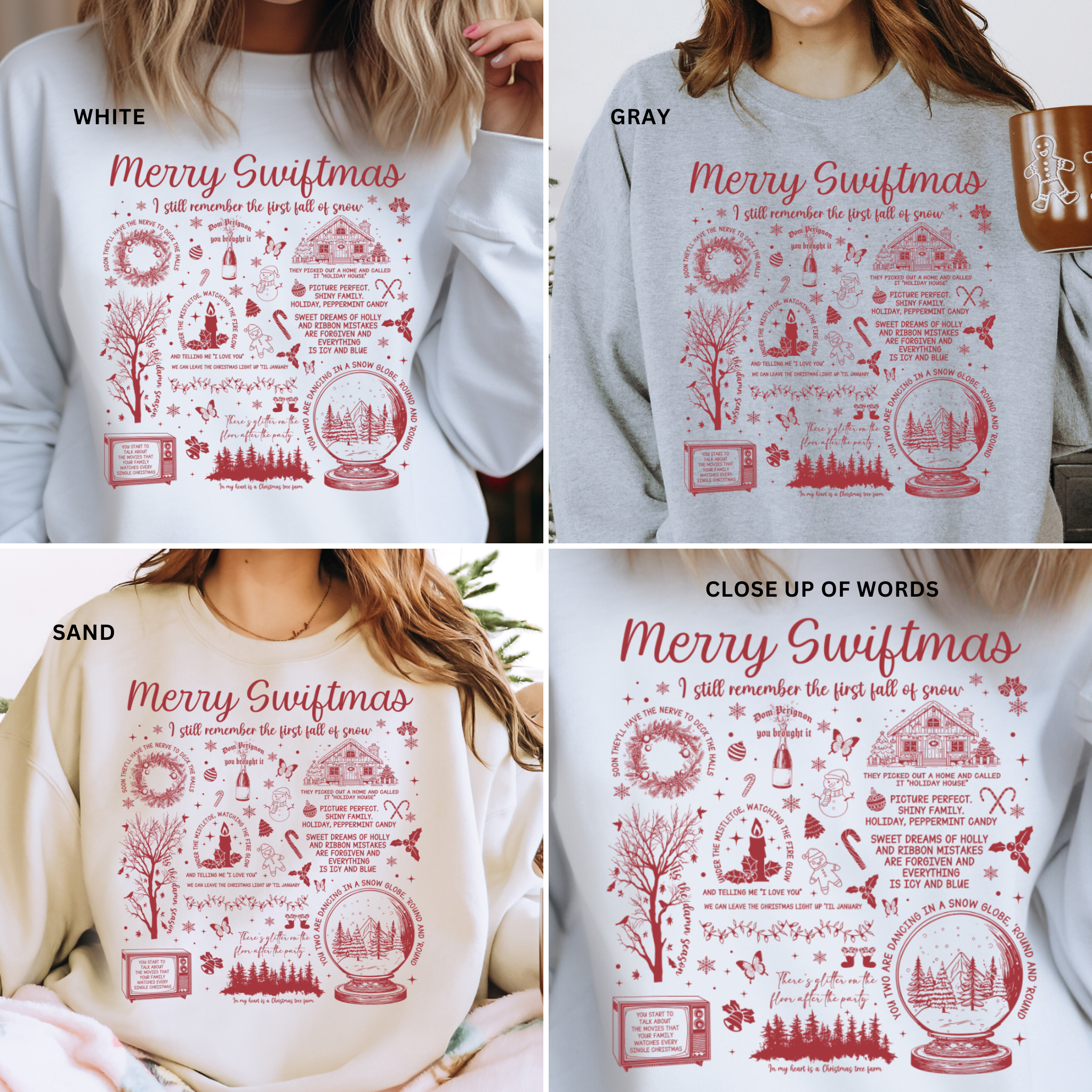Merry Swiftmas Lyrics Sweatshirt