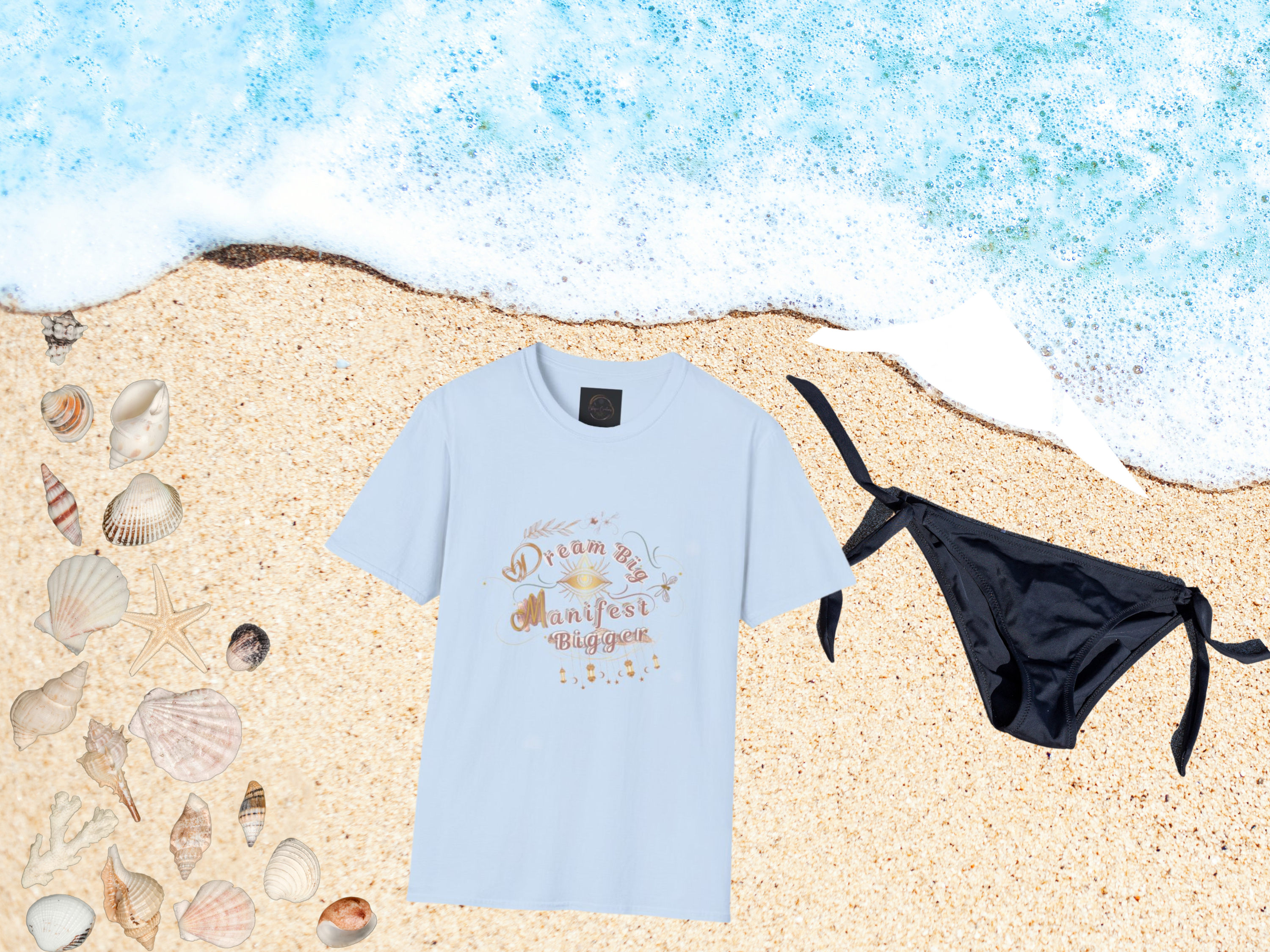 Dream Big, Manifest Bigger - Unisex Softstyle T-Shirt product thumbnail image Dream Big, Manifest Bigger - Unisex Softstyle T-Shirt product thumbnail image