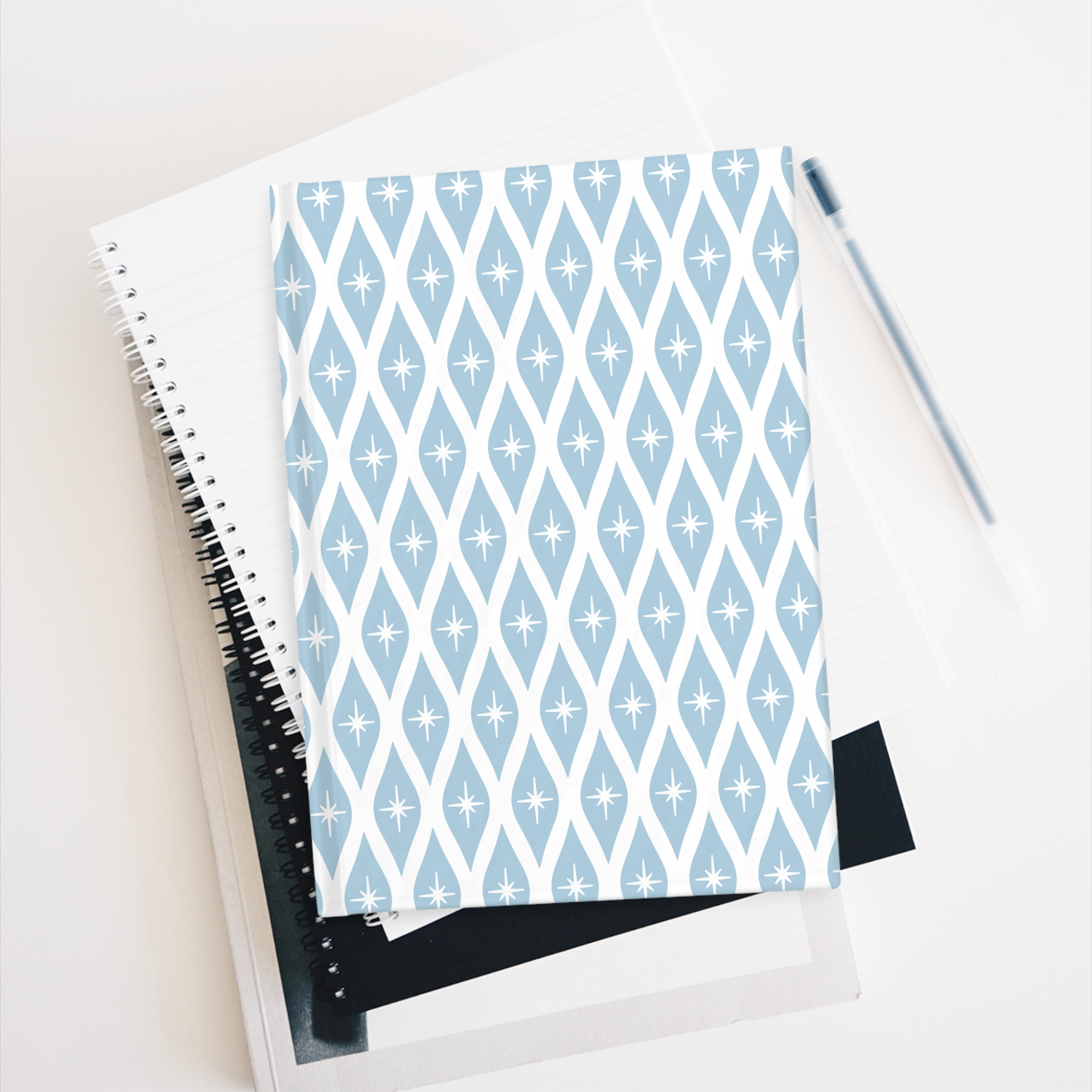 Retro Ogee Journal in Cornflower product thumbnail image Retro Ogee Journal in Cornflower product thumbnail image