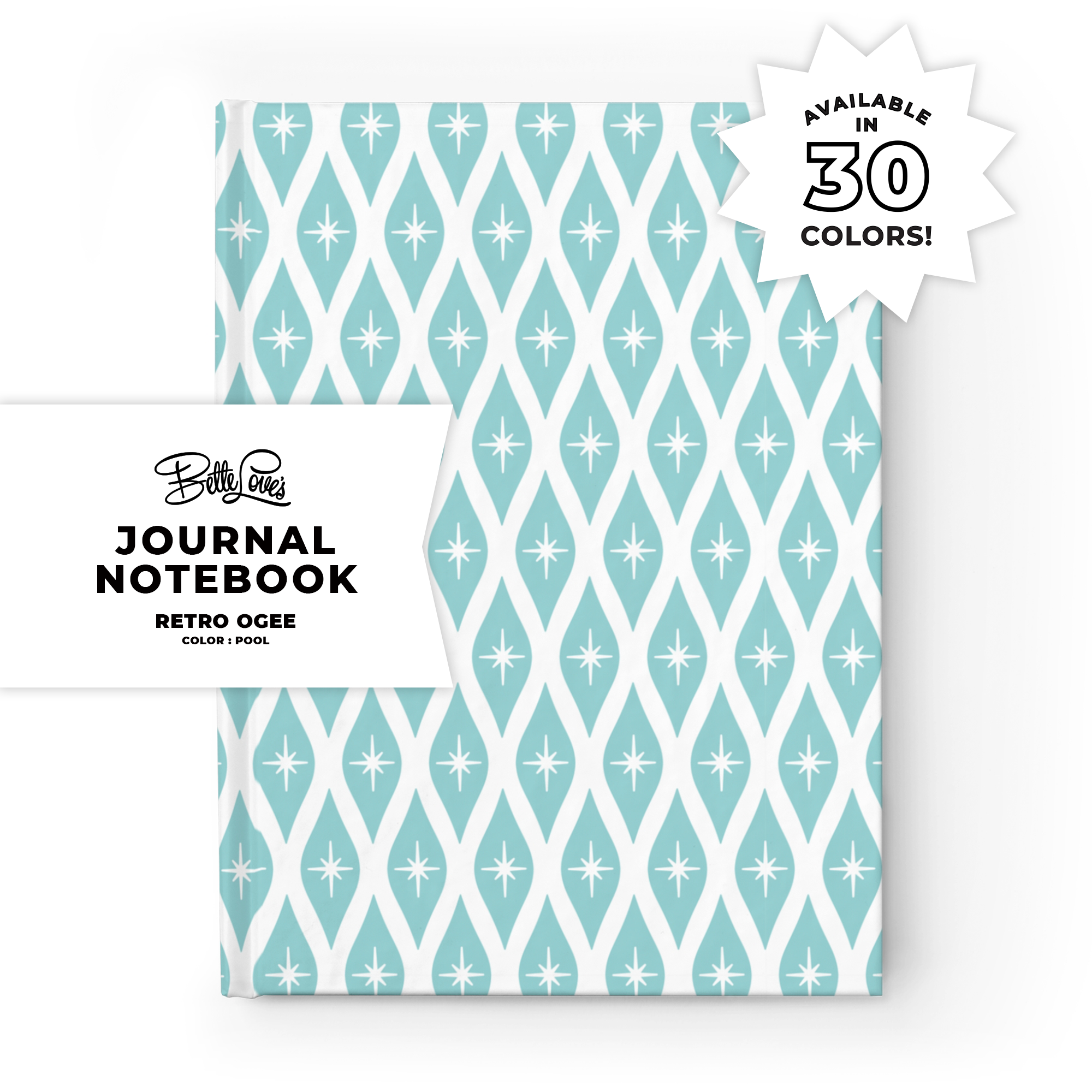 Retro Ogee Journal in Pool