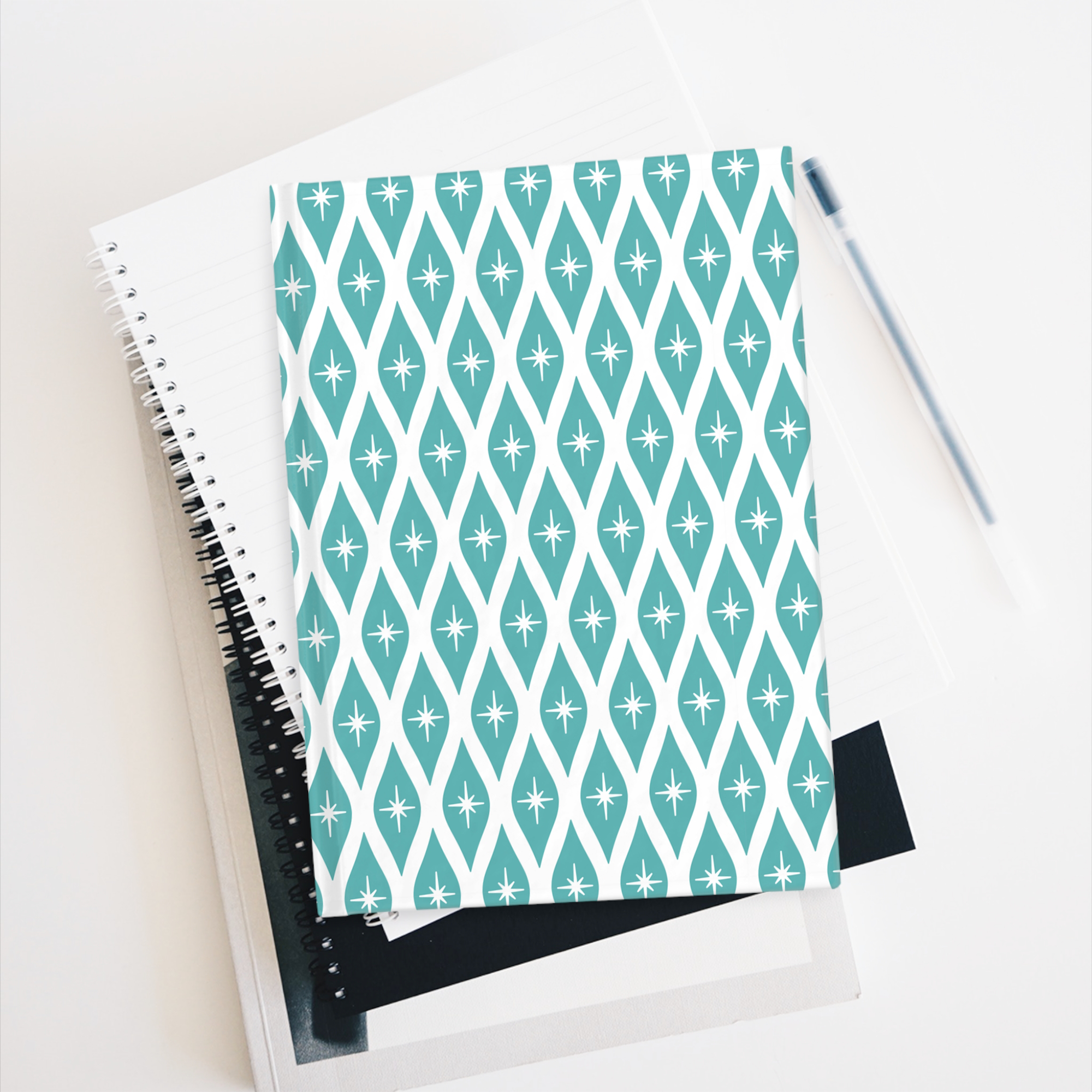 Retro Ogee Journal in Turquoise product thumbnail image Retro Ogee Journal in Turquoise product thumbnail image