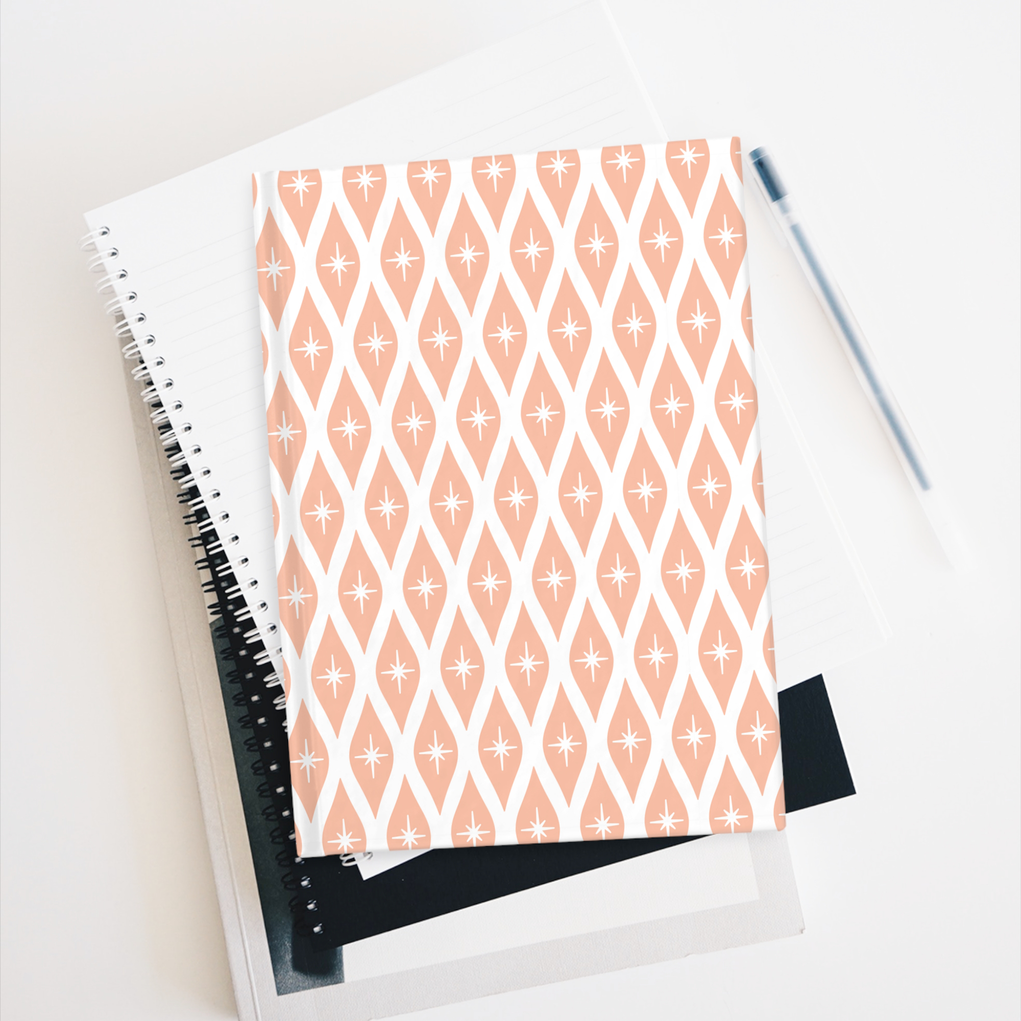 Retro Ogee Journal in Peach product thumbnail image Retro Ogee Journal in Peach product thumbnail image