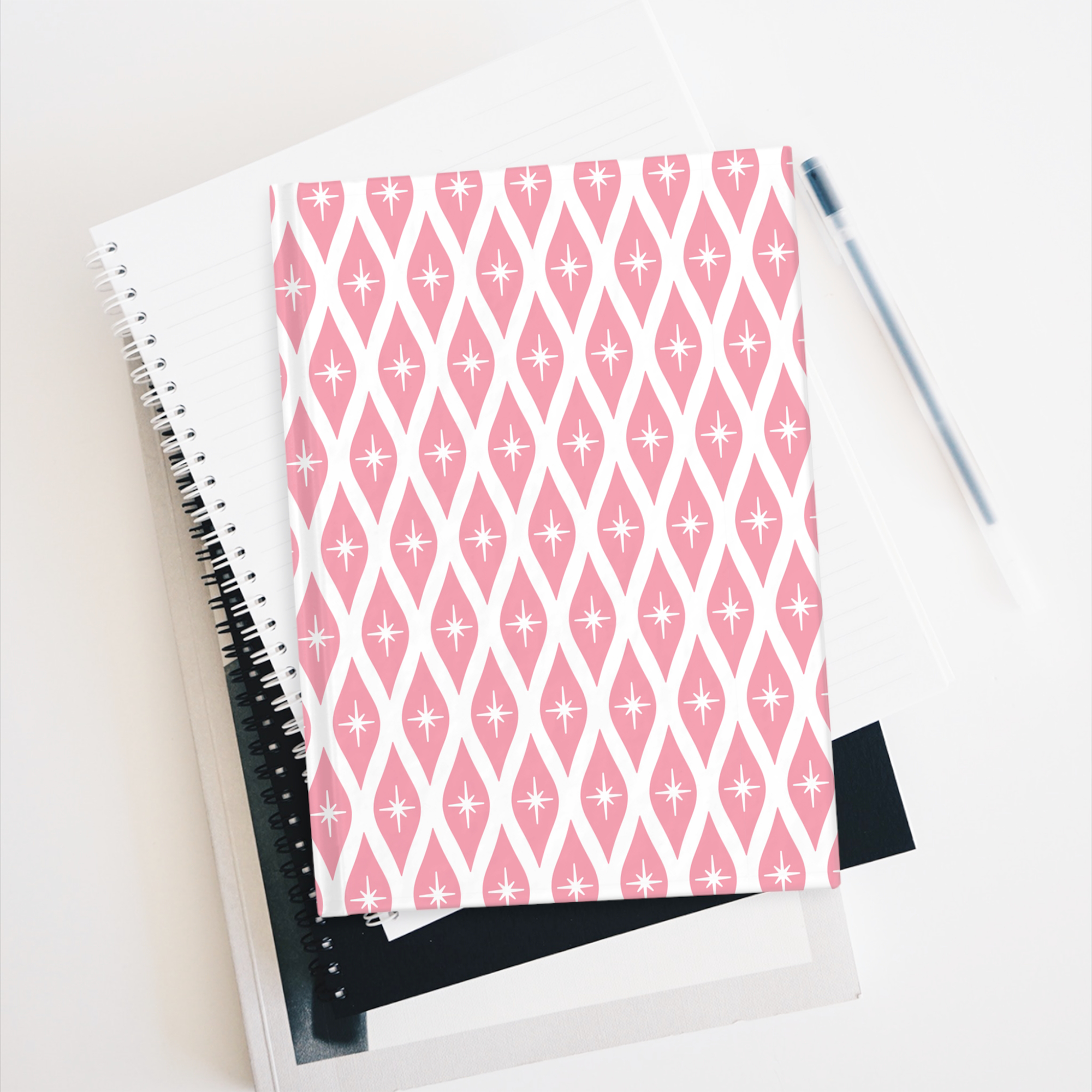 Retro Ogee Journal in Flamingo product thumbnail image Retro Ogee Journal in Flamingo product thumbnail image