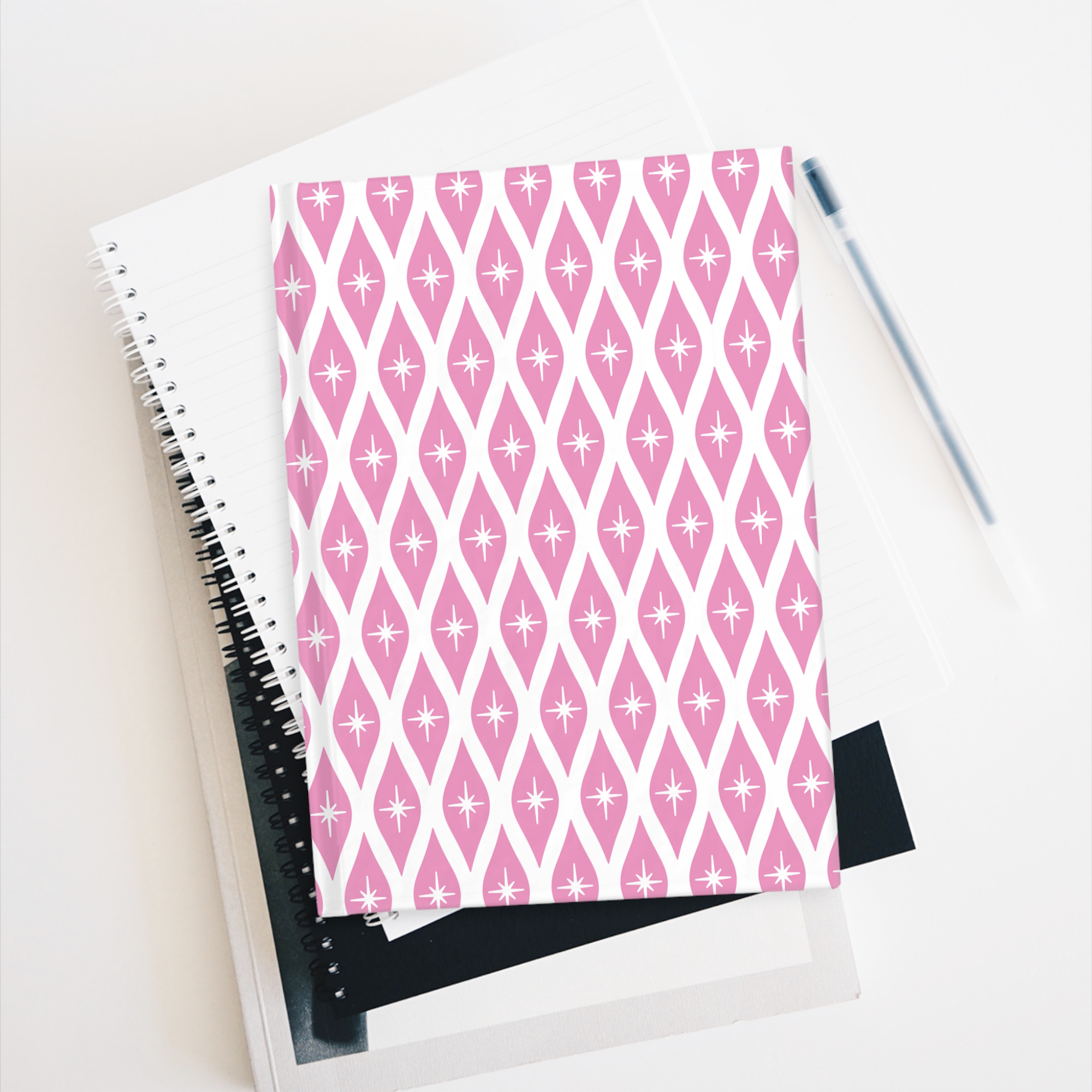 Retro Ogee Journal in Rose product thumbnail image Retro Ogee Journal in Rose product thumbnail image