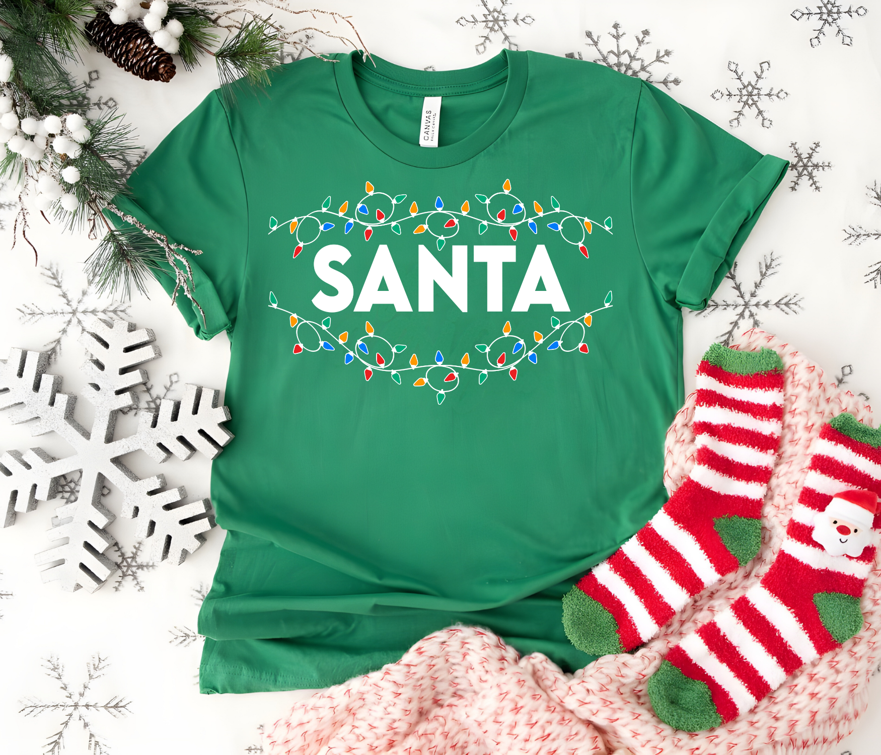 Festive matching couples t-shirt product thumbnail image Festive matching couples t-shirt product thumbnail image