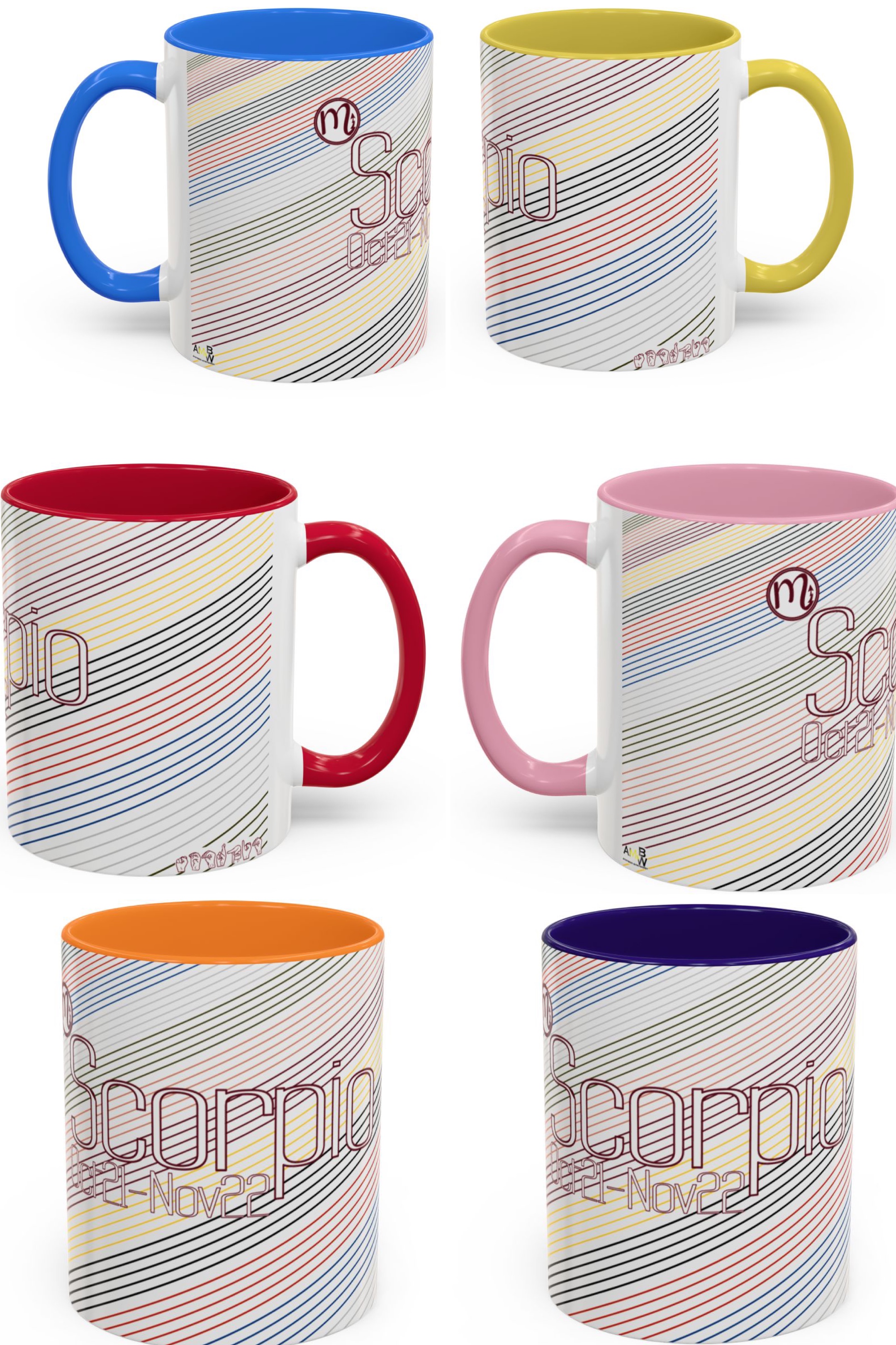 SCORPIO Colorful Mugs 15oz SCORPIO Colorful Mugs 15oz